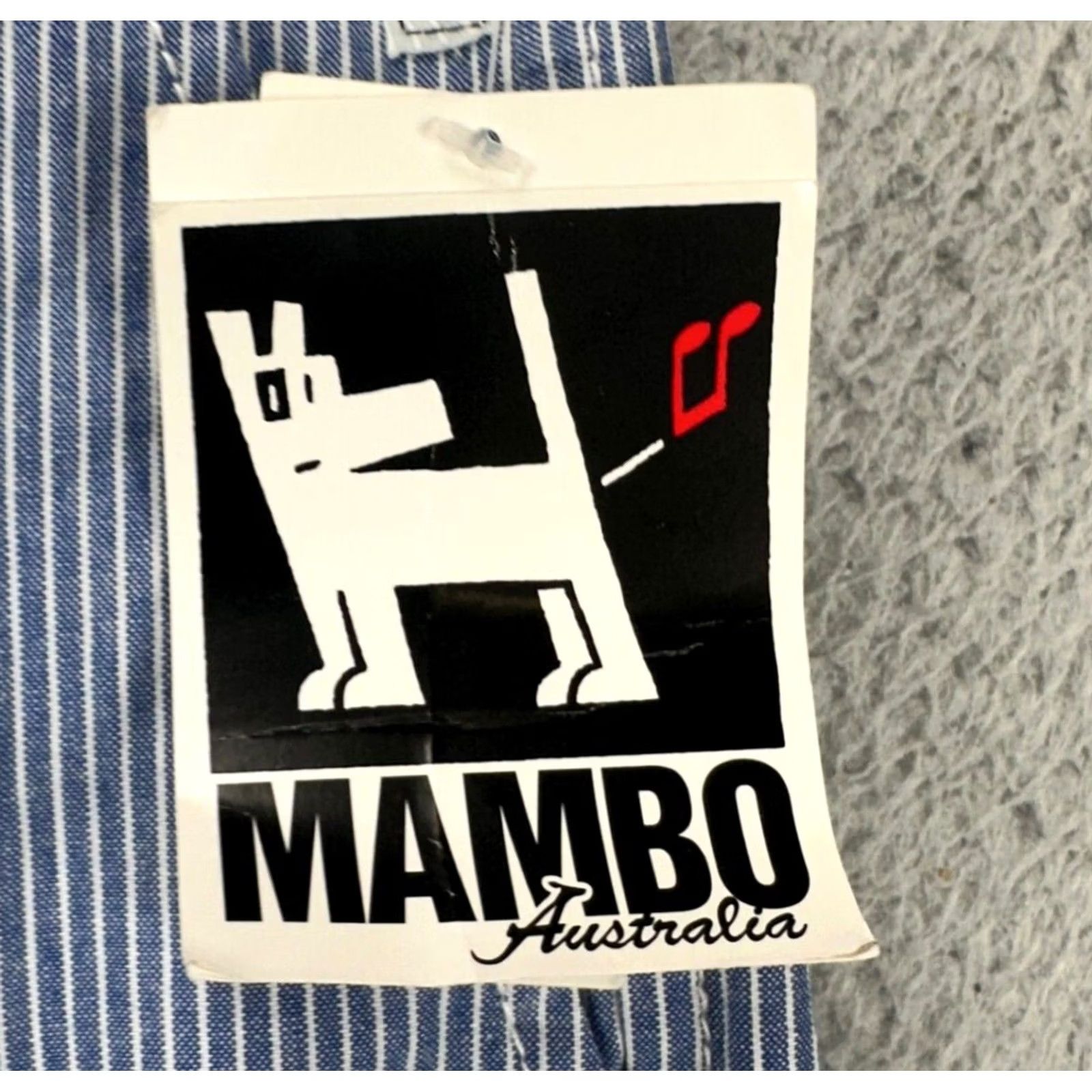 Mambo Mambo Shorts Mens 30 Dark Blue Pinstripe Khakis Casual Flat Front Pockets NEW UI DP Size US 30 / EU 46 - 2 Thumbnail