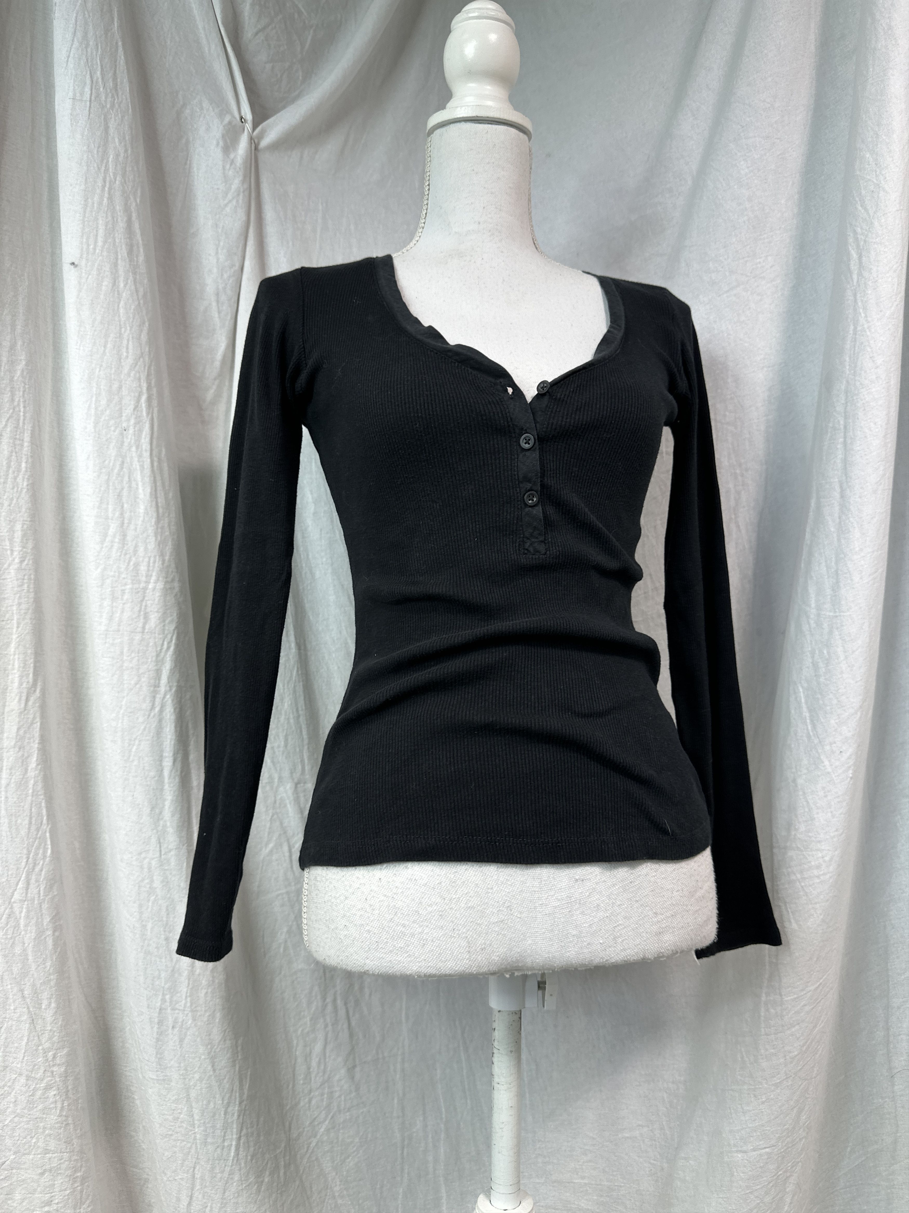 Vintage Vintage Avant Garde Grunge Ribbed Butonned Longsleeve Y2K Size M / US 6-8 / IT 42-44 - 1 Thumbnail