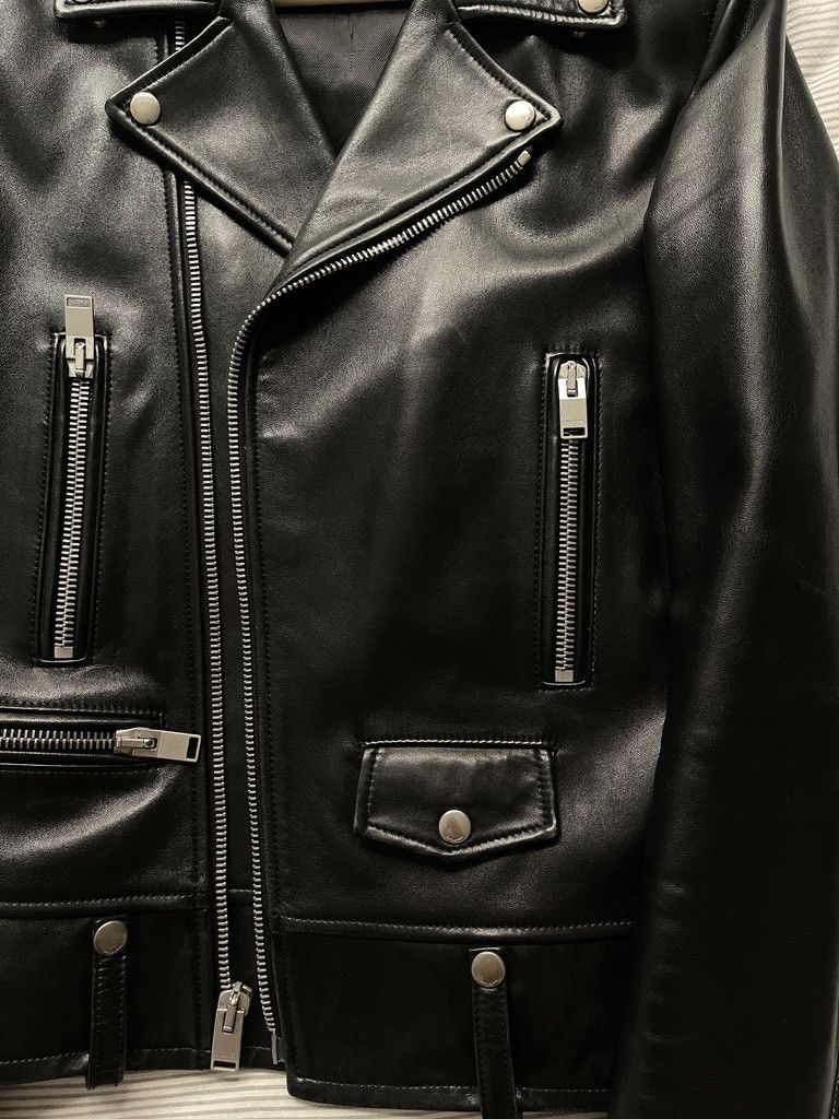 Hedi Slimane × Saint Laurent Paris Saint Laurent SS15 L01 Lamb Leather Perfecto Biker Jacket Size US S / EU 44-46 / 1 - 3 Thumbnail
