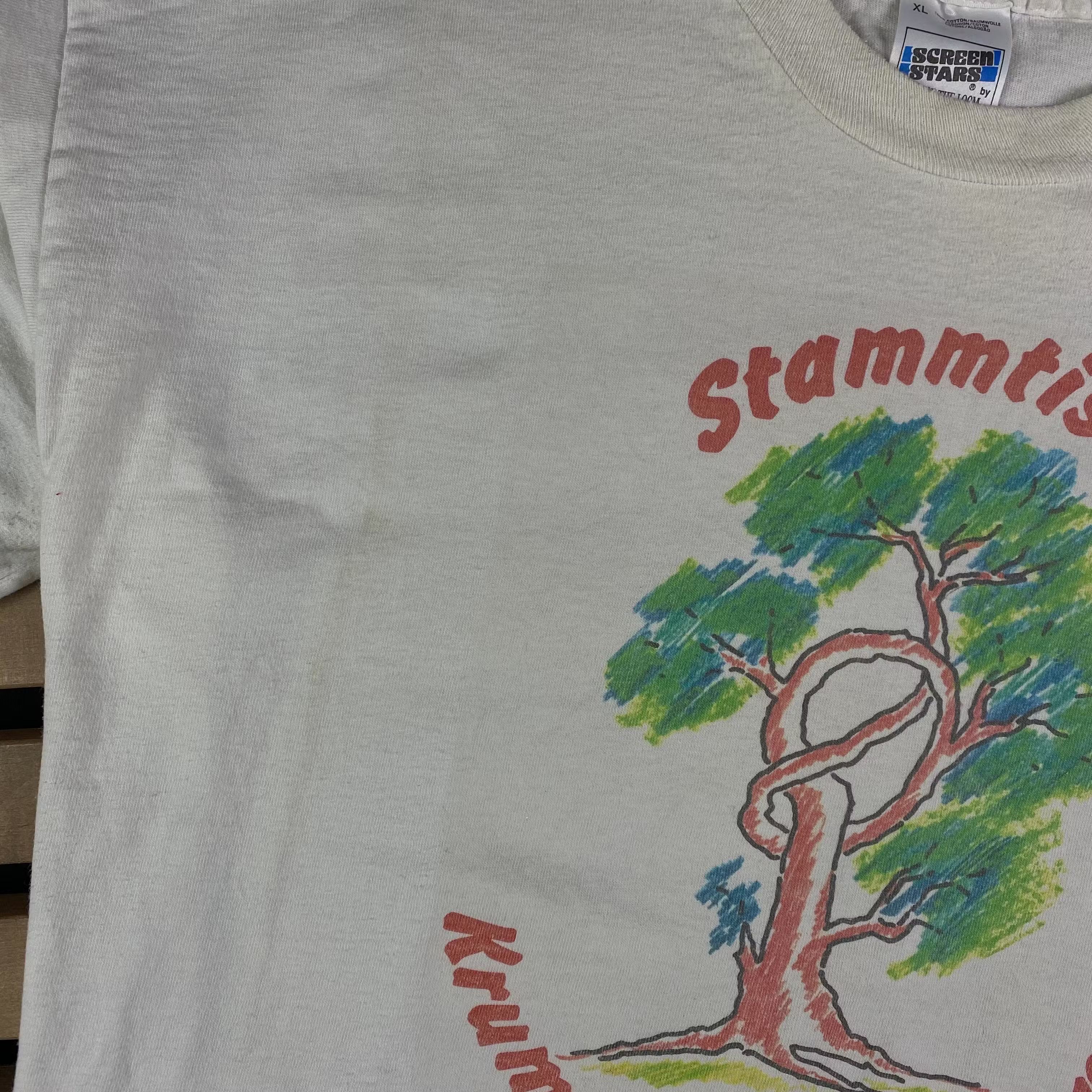Vintage Mens Vintage T Shirt Stammtisch Krumme Fohre 1978 Size XL Size US XL / EU 56 / 4 - 5 Thumbnail