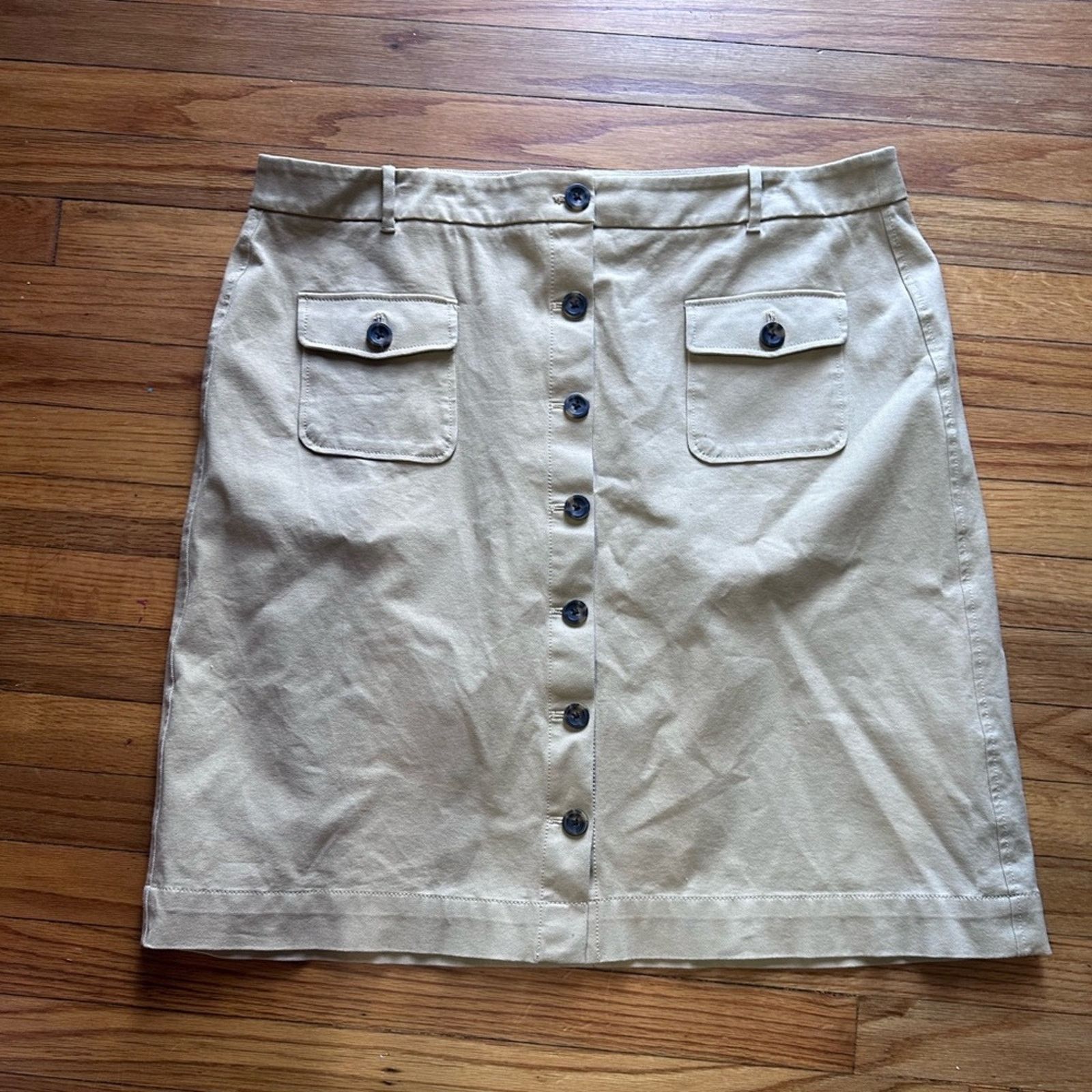 Boden Boden Utility Pocket Midi Skirt Size 40" / US 18 - 1 Thumbnail