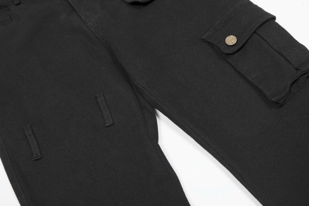 Vintage American retro lace-up men's workwear flared trousers Size US 32 / EU 48 - 4 Thumbnail