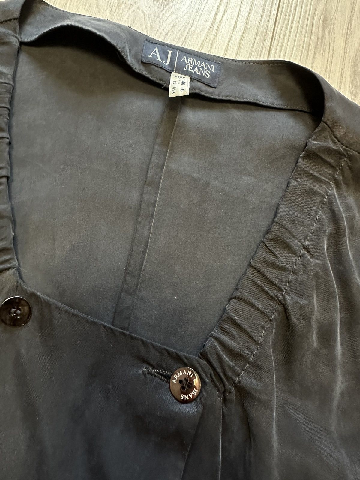 Giorgio Armani × Vintage Silk Armani jeans dress Size L / US 10 / IT 46 - 9 Thumbnail