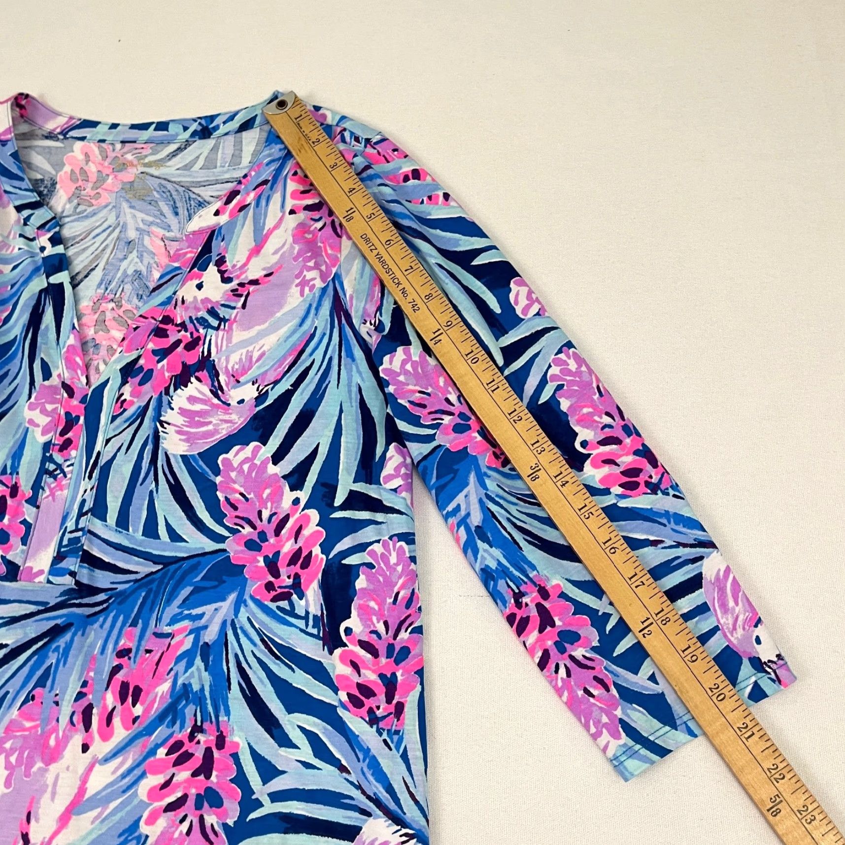 Lilly Pulitzer Lilly Pulitzer Daphne Tunic Dress Medium Peacock Tweethearts Summer Prep Womens Size M / US 6-8 / IT 42-44 - 3 Thumbnail