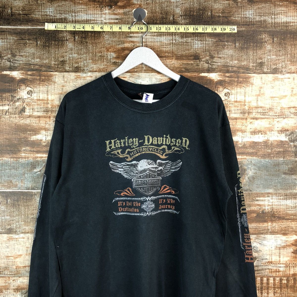 Harley Davidson Harley Davidson Kanagawa Japan Dark Blue Sweatshirt #A2482 Size US L / EU 52-54 / 3 - 3 Thumbnail