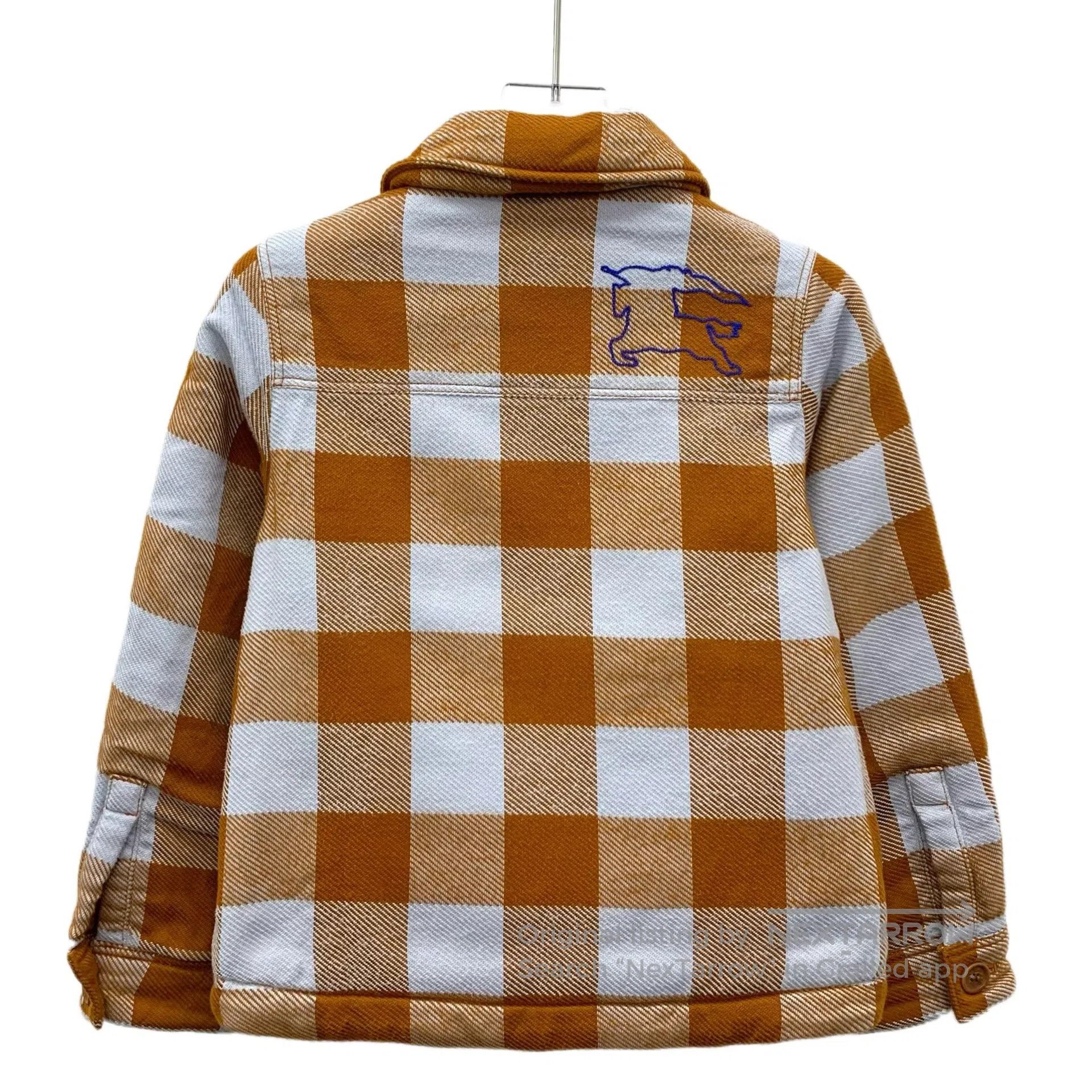Burberry Burberry size 8y Brown Plaid Cotton Collar Zip Long Sleeve Size US M / EU 48-50 / 2 - 2 Thumbnail