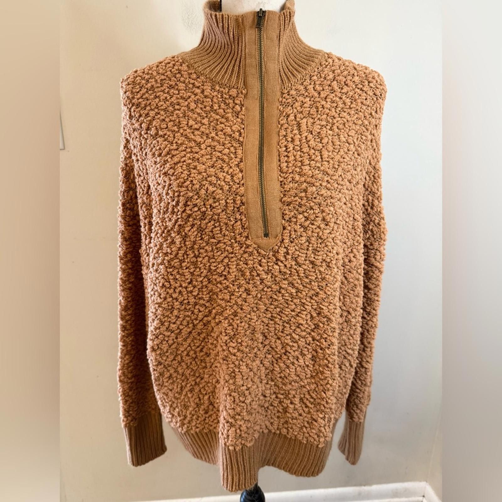 Other Vintage Havana brown textured turtleneck sweater SZ LG Size L / US 10 / IT 46 - 1 Thumbnail