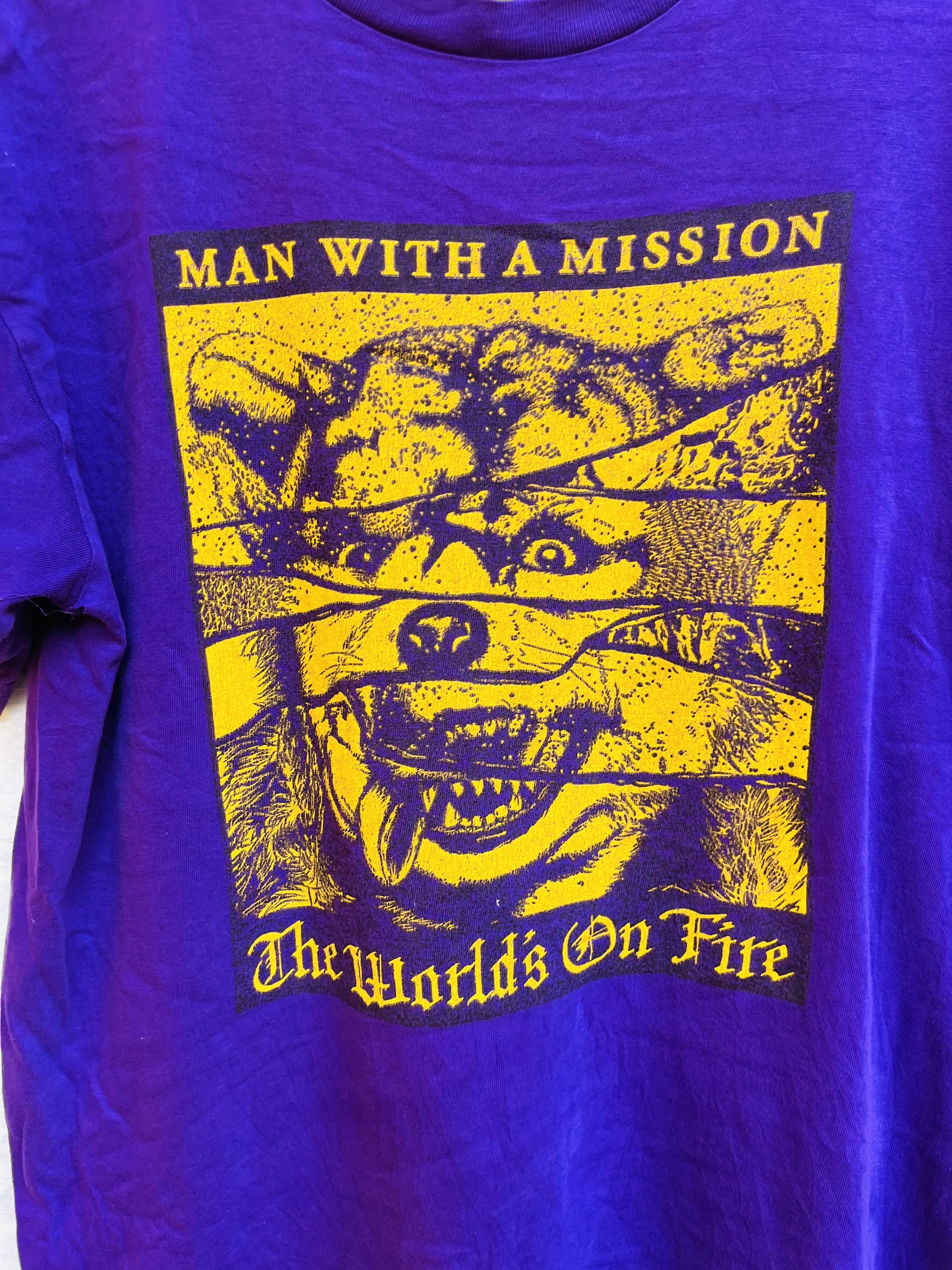 Band Tees × Japanese Brand × Vintage Vintage Man With A Mission Japanese Designer Fashion Style Size US M / EU 48-50 / 2 - 3 Thumbnail