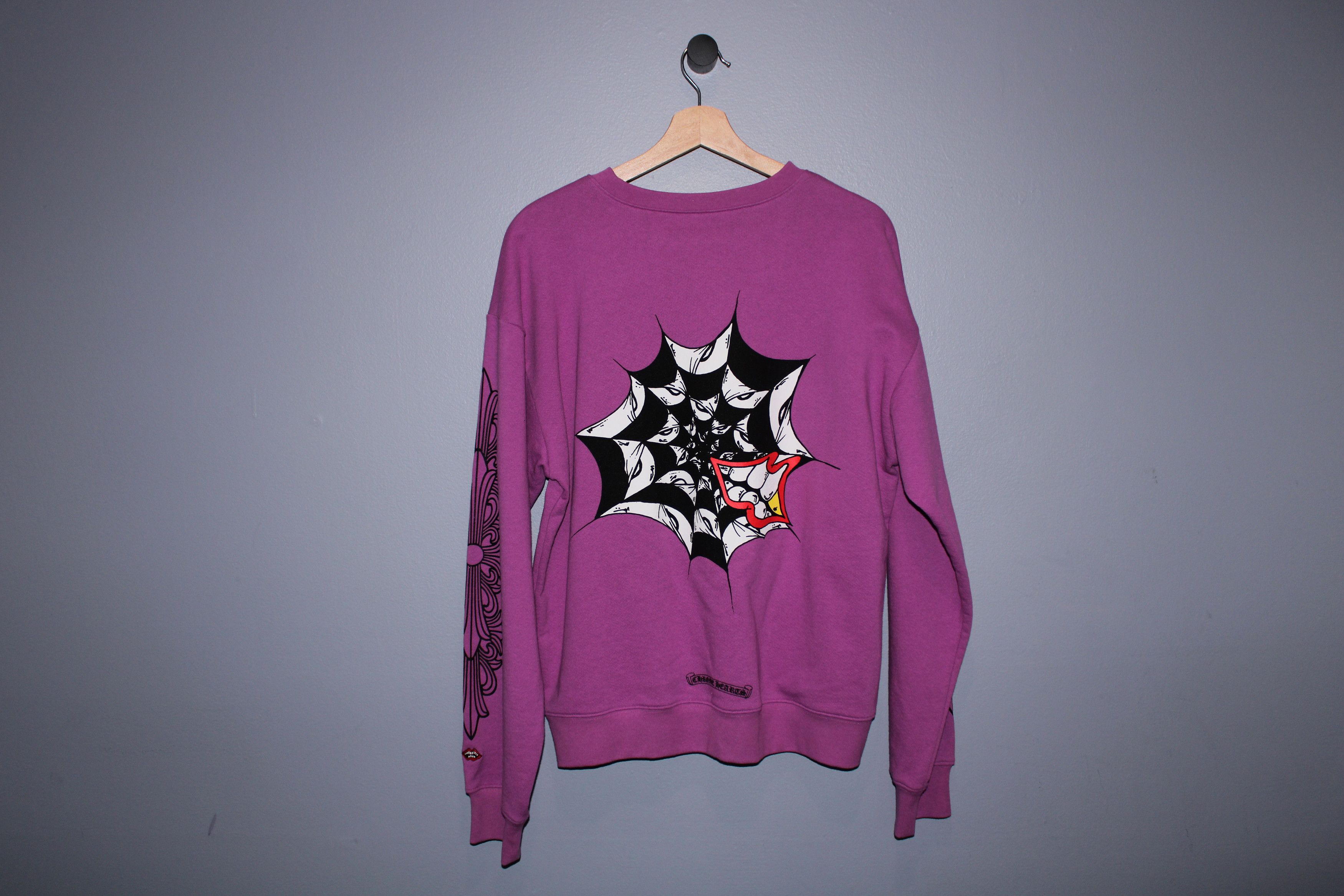 Chrome Hearts CHROME HEARTS MATTY BOY PURPLE PHYS CREWNECK Size US L / EU 52-54 / 3 - 2 Thumbnail