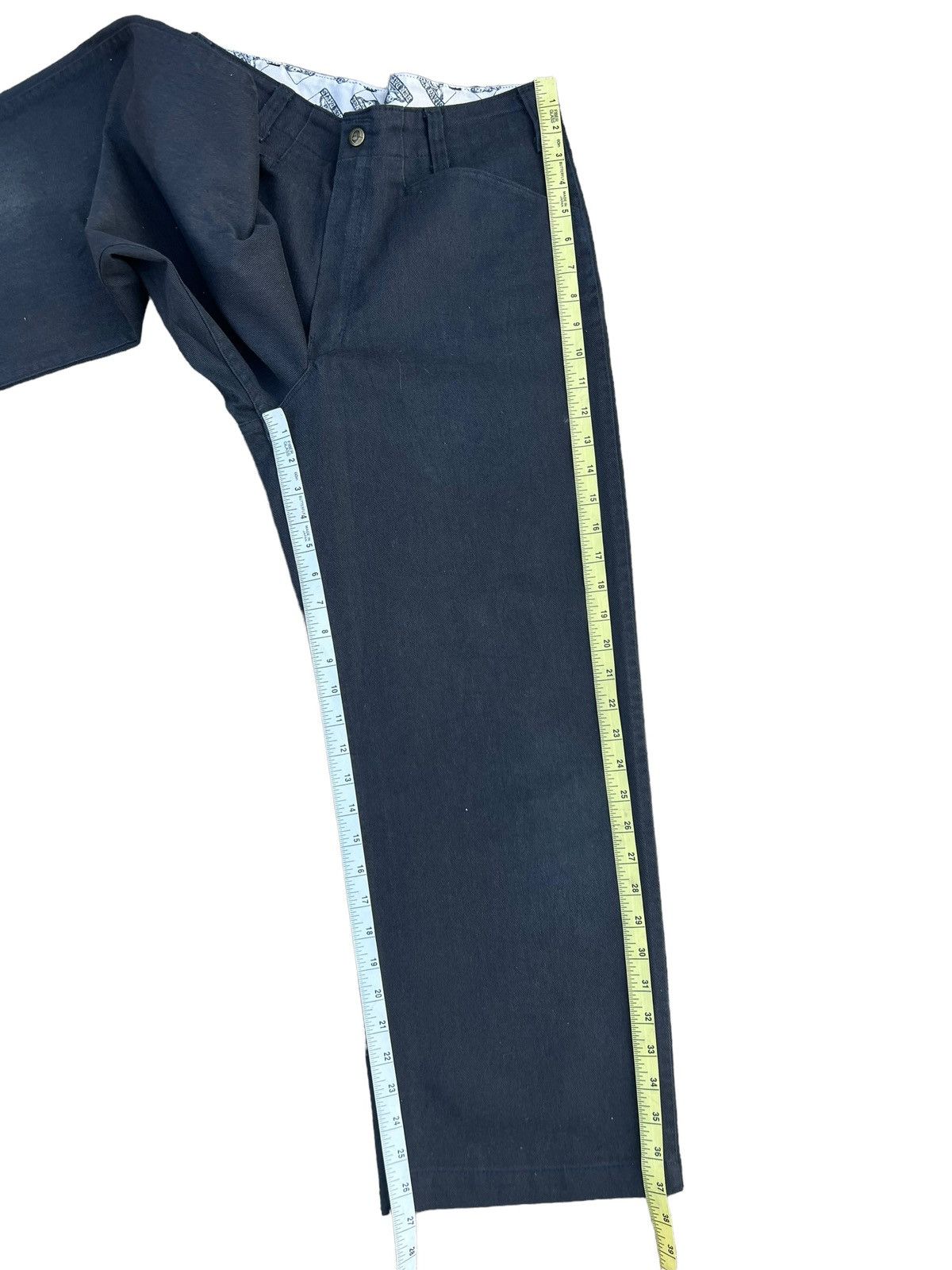 Ben Davis Vintage 90s Ben Davis Fade Black Baggy Trouser Pant Size US 29 - 5 Thumbnail