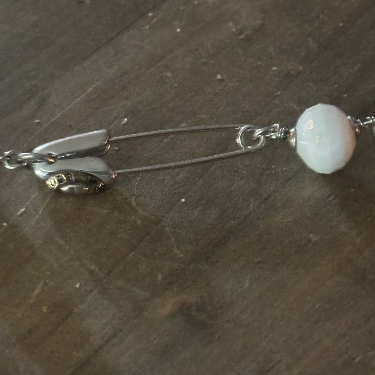 Henri Bendel Vintage Henri Bendel lucite, crystal and safety pin necklace Size ONE SIZE - 9 Thumbnail