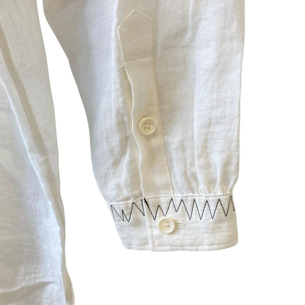 Yohji Yamamoto Yohji Yamamoto pour homme/HS-B47-306 Linen Shirt Size US M / EU 48-50 / 2 - 3 Thumbnail
