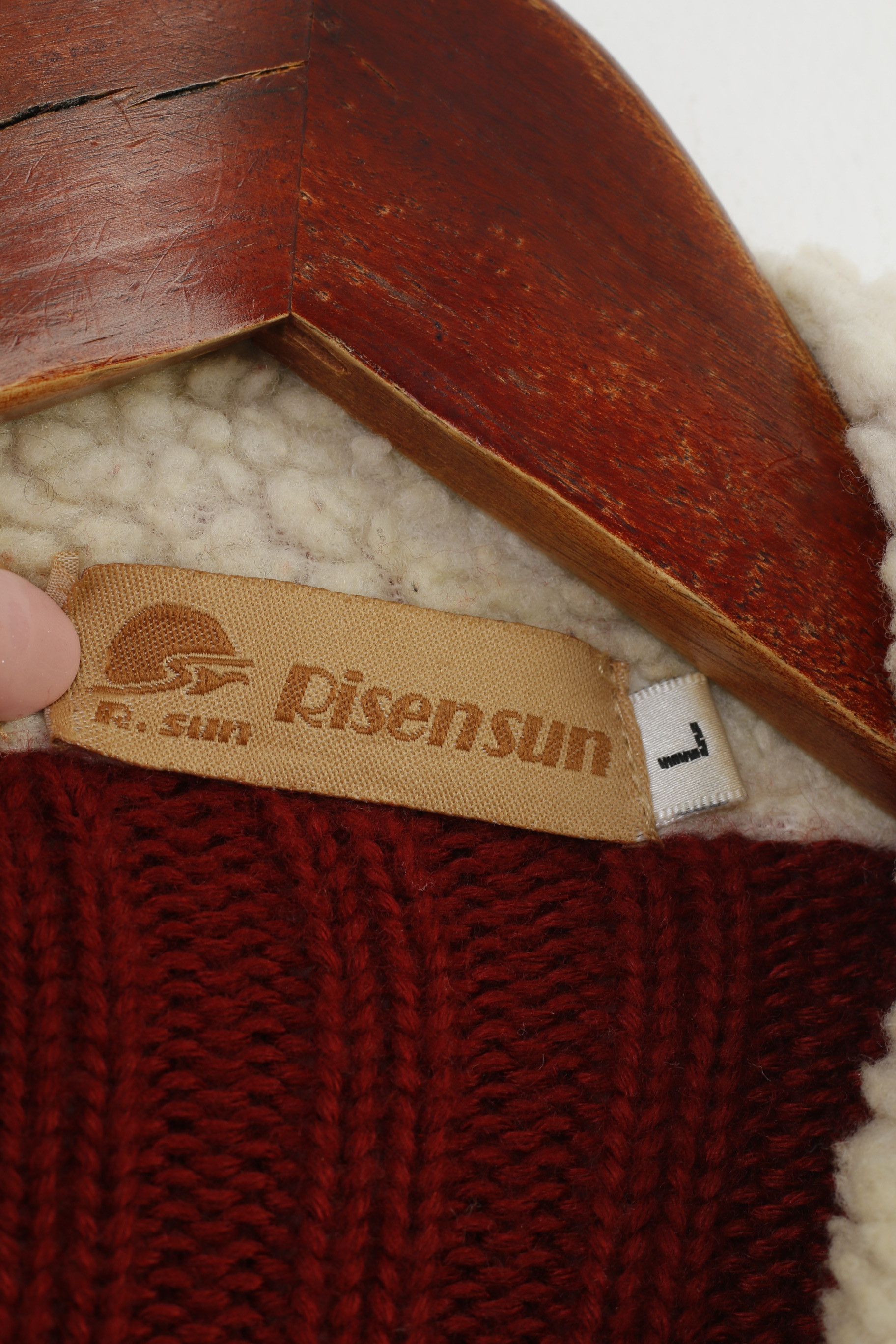 Vintage Risensun Woman L Jacket Red Padded Collar Bottoms 0152 Size L / US 10 / IT 46 - 6 Thumbnail