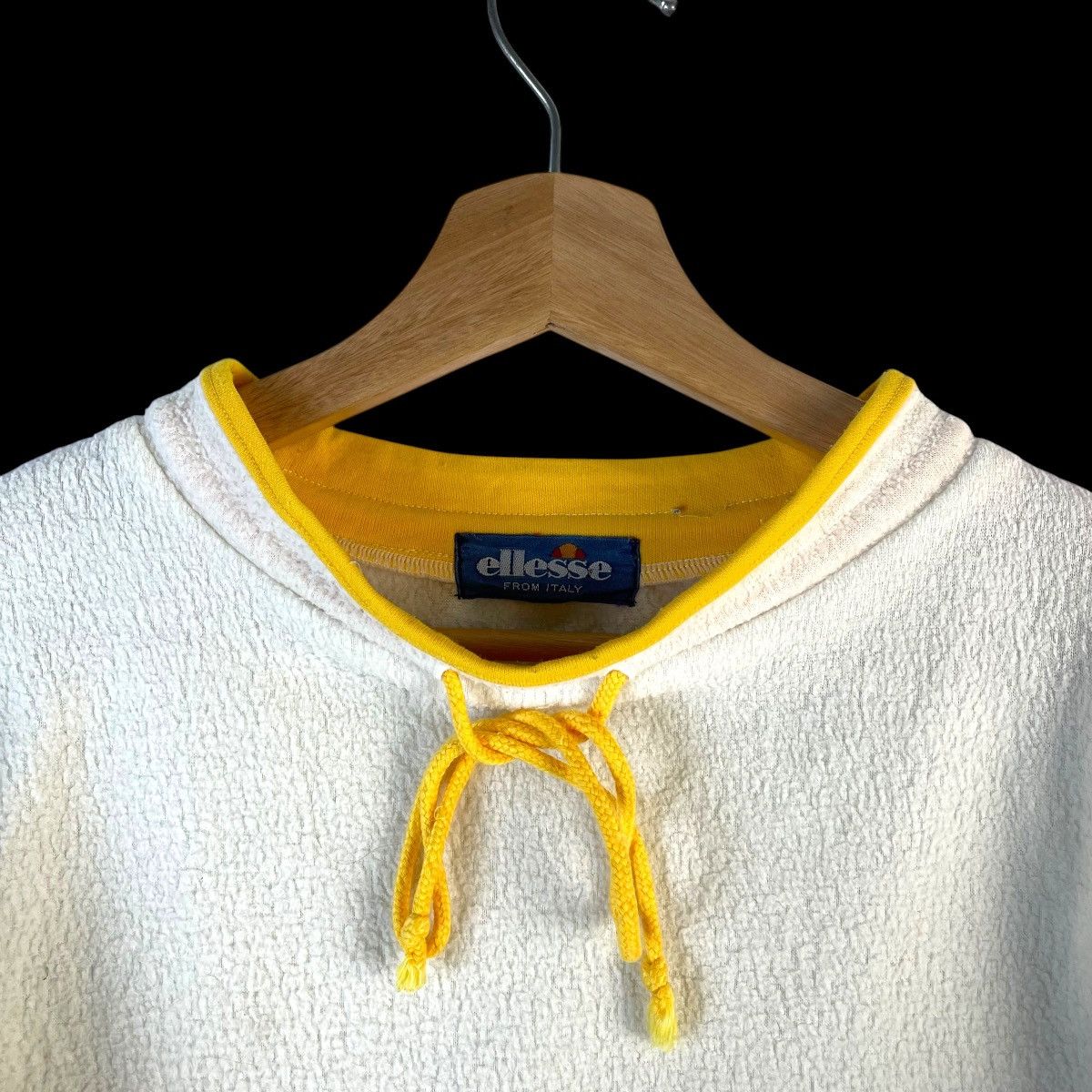 Ellesse VINTAGE 70s-80s ELLESE SPELL OUT LONG SLEEVE FLEECE SWEATER Size US L / EU 52-54 / 3 - 14 Thumbnail