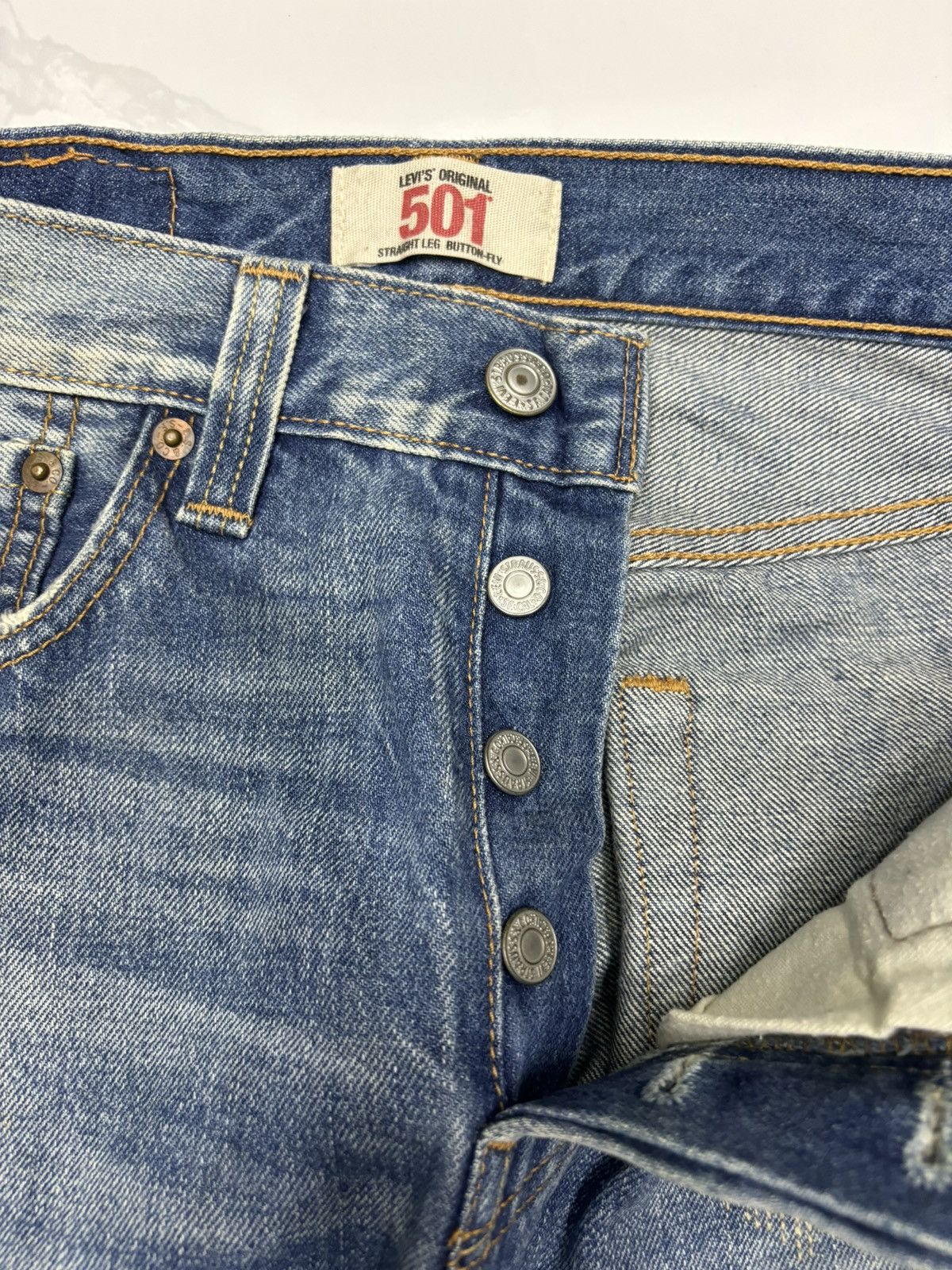 Japanese Brand × Levi's × Vintage VINTAGE LEVIS 501 BUTTON FLY STRAIGHT LEG DENIM JEANS Size US 28 / EU 44 - 10 Thumbnail
