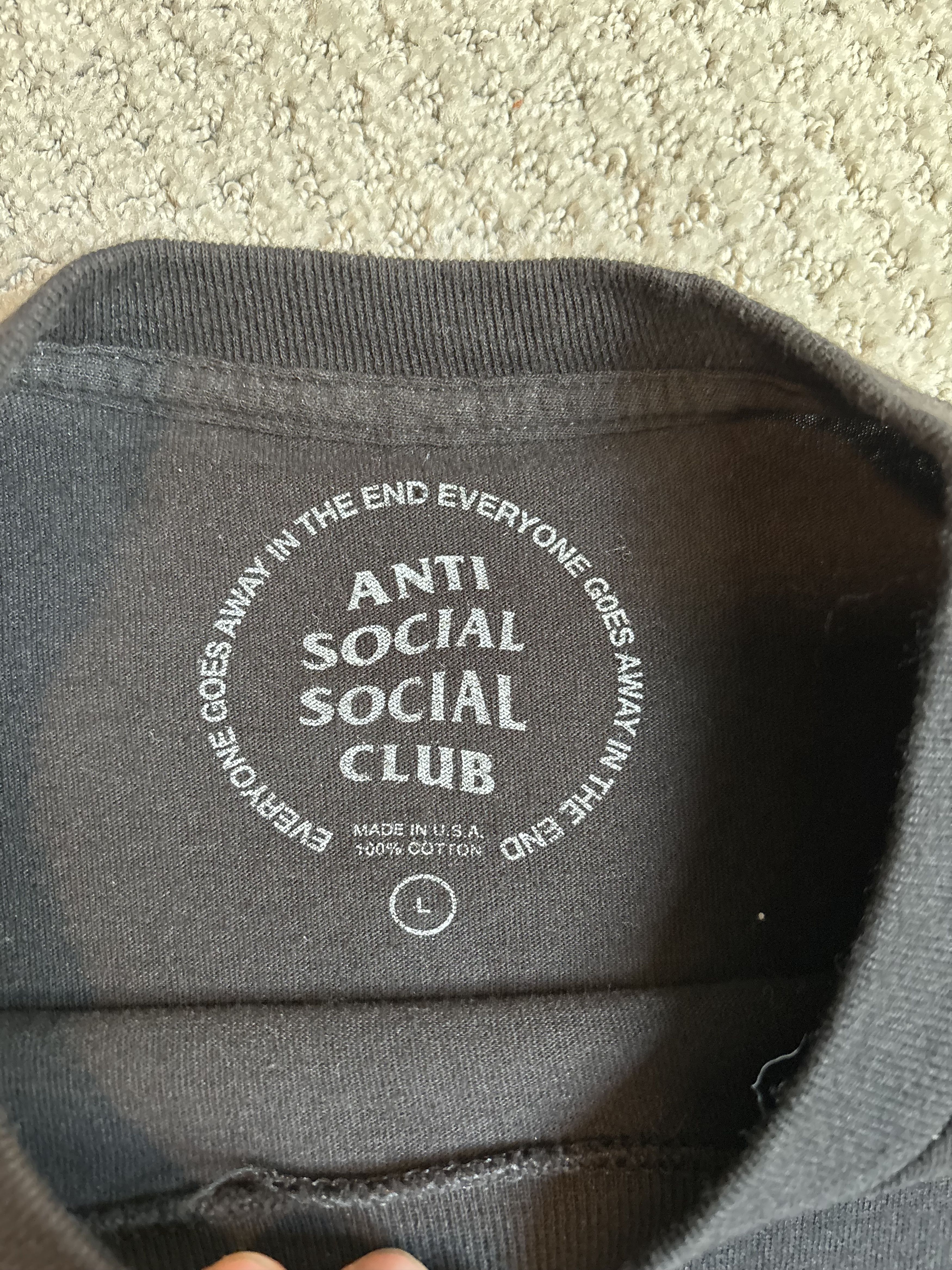 Anti Social Social Club ASSC Klub Koch tee Size US L / EU 52-54 / 3 - 4 Thumbnail
