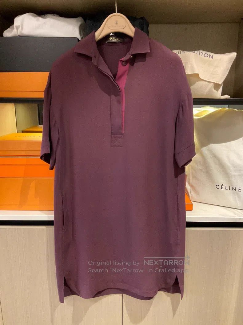 Loro Piana Loro Piana Short Sleeve Shirt Collar Dress, Silk Material Size XS / US 0-2 / IT 36-38 - 1 Thumbnail