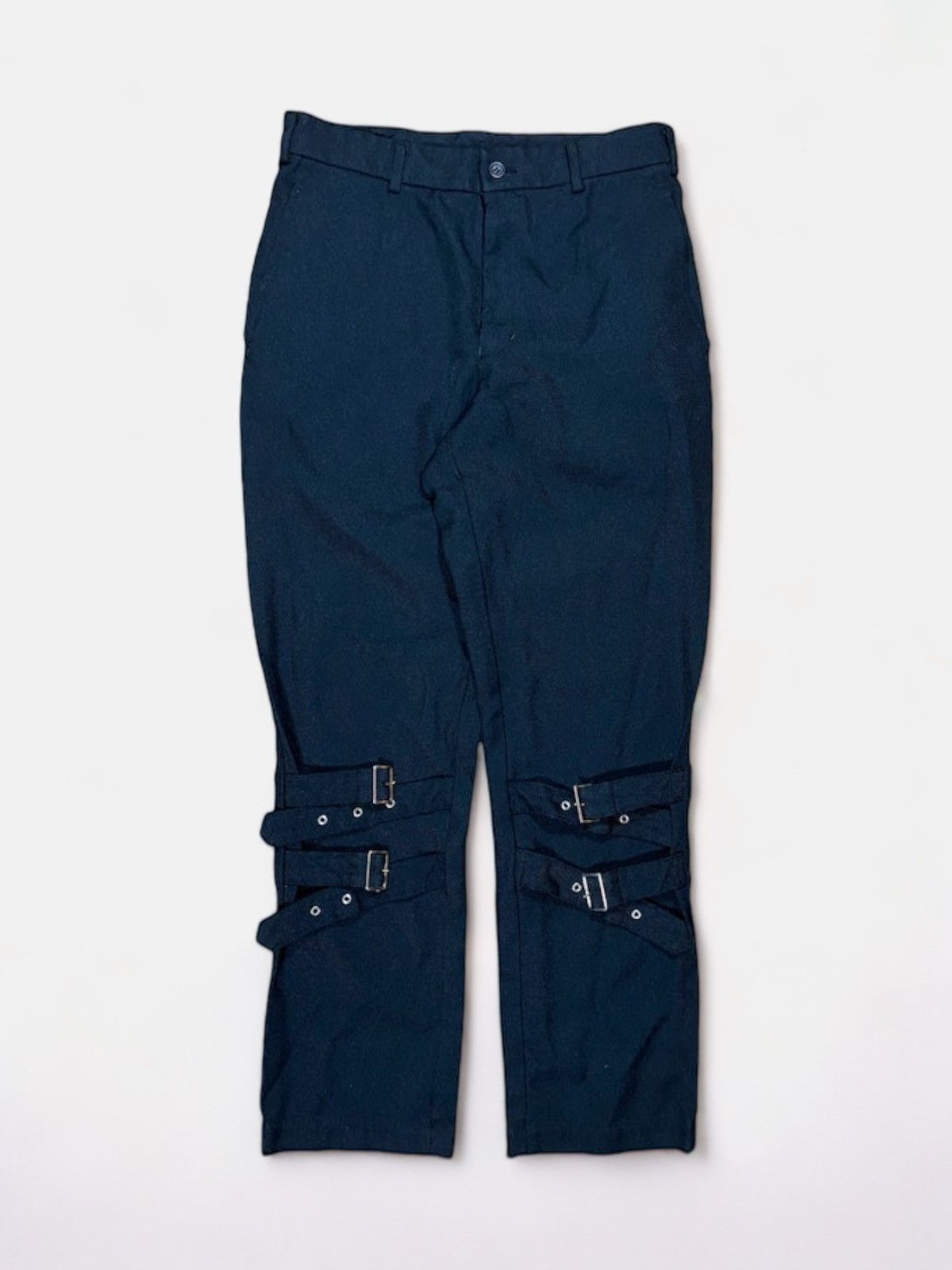 Comme des Garcons Comme Des Garçons Black - Belted Bondage Pants Size US 34 / EU 50 - 1 Thumbnail