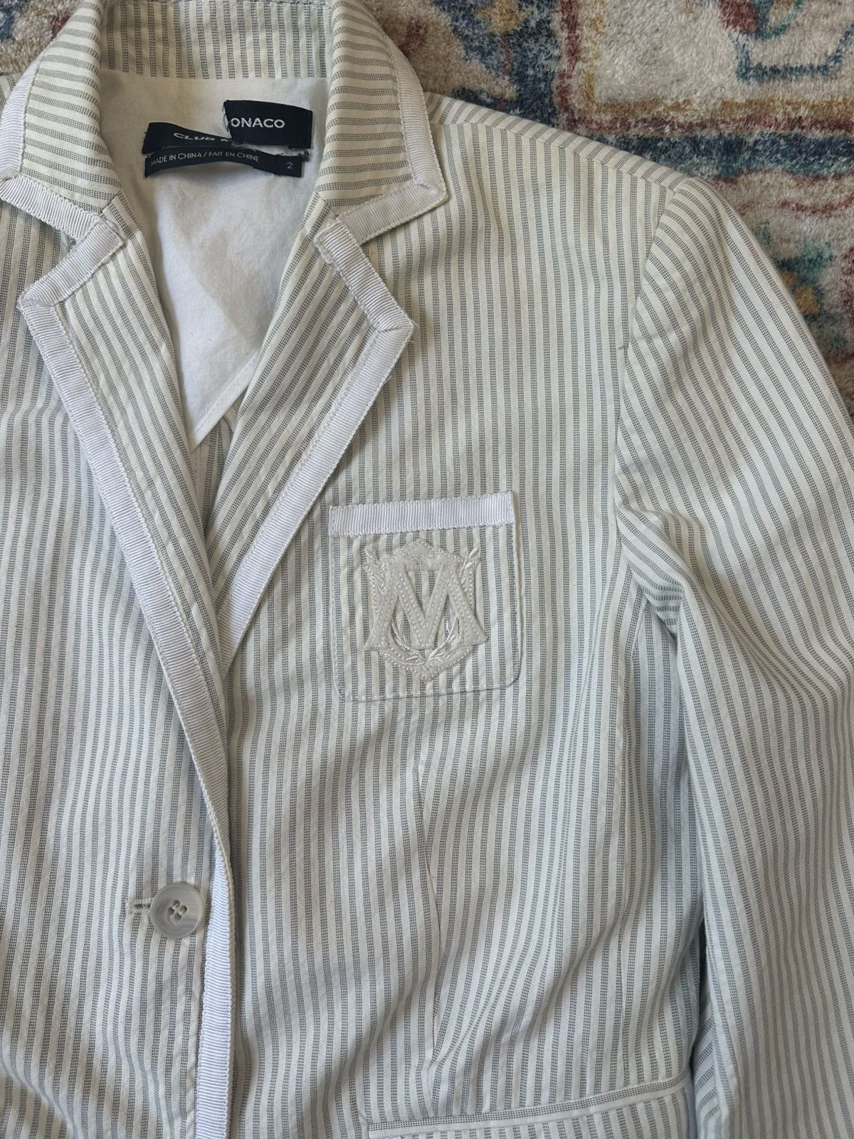 Club Monaco Club Monaco Pinstriped Blazer Small Size S / US 4 / IT 40 - 4 Thumbnail