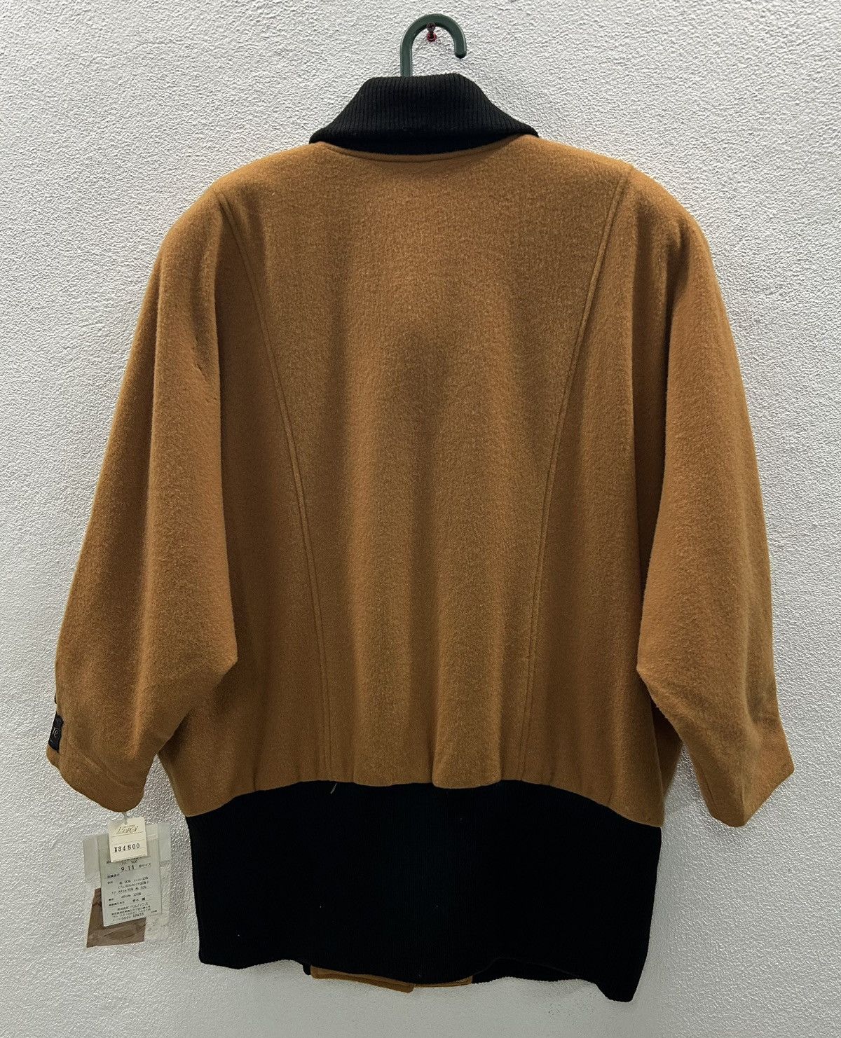 Luciano Barbera Ruciano "Luciano" Wool Batwing Hidden Button Down Jacket Size XL / US 12-14 / IT 48-50 - 10 Thumbnail
