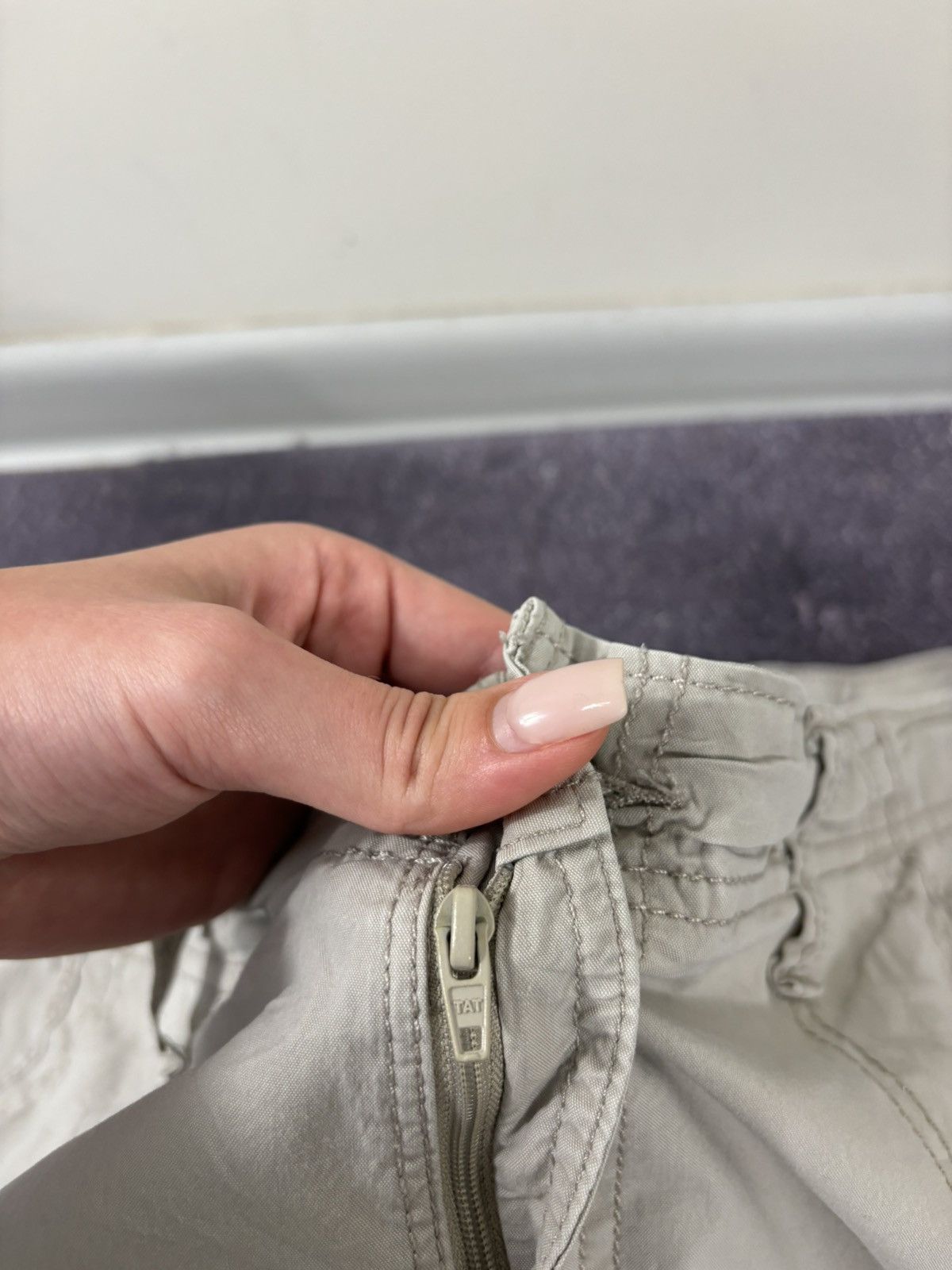 Lee Vintage Lee Y2K Beige American Hype Baggy Cargo Shorts Size US 38 / EU 54 - 11 Thumbnail