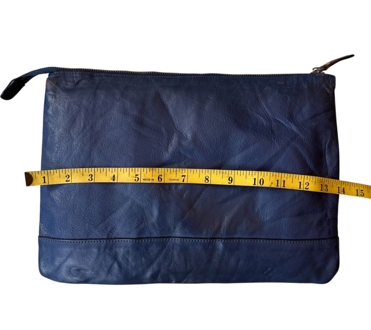 Burberry Burberry Black Label Patina Clutch Bag Blue Leather Size ONE SIZE - 6 Thumbnail