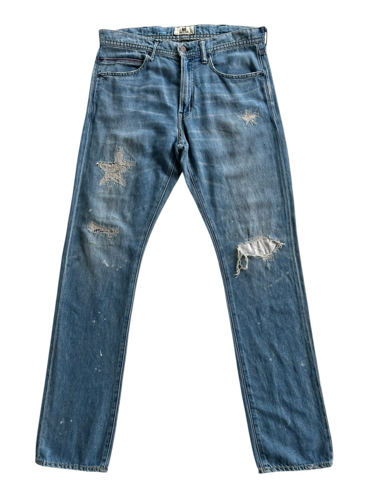 Japanese Brand M-2009 Distressed Denim Japan Size US 32 / EU 48 - 1 Thumbnail