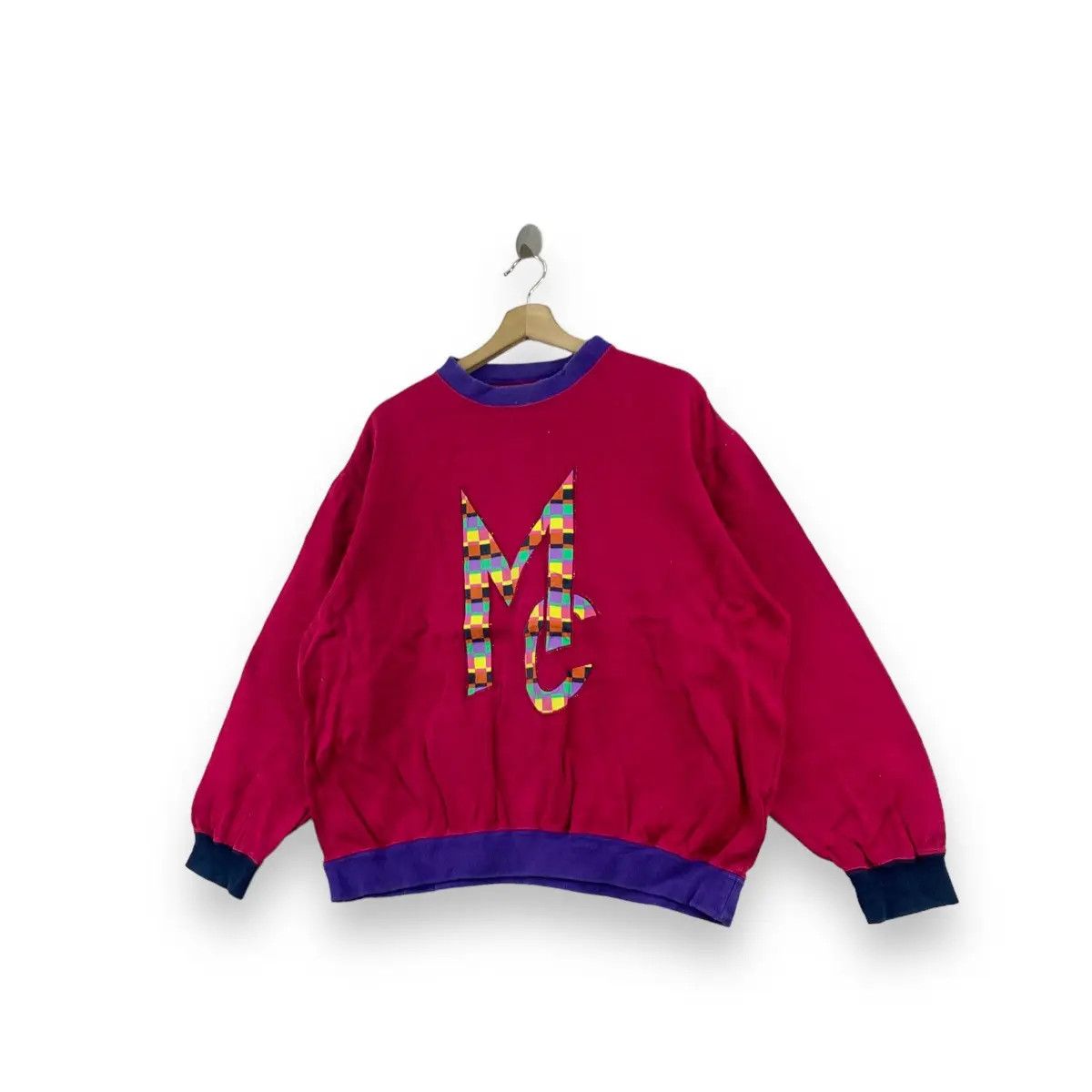 Missoni Vintage 90’ MISSONI CLUB ITALY Rainbow Logo Ringer Size XXL / US 16-18 / IT 52-54 - 3 Thumbnail