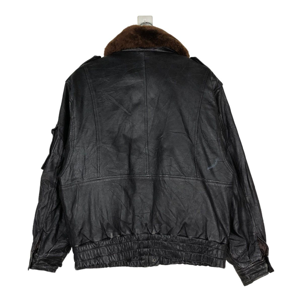 Japanese Brand 🔥VINTAGE BIKER LEATHER JACKET GARGON ISSEY MIYAKE FUR COLLAR Size US M / EU 48-50 / 2 - 9 Thumbnail