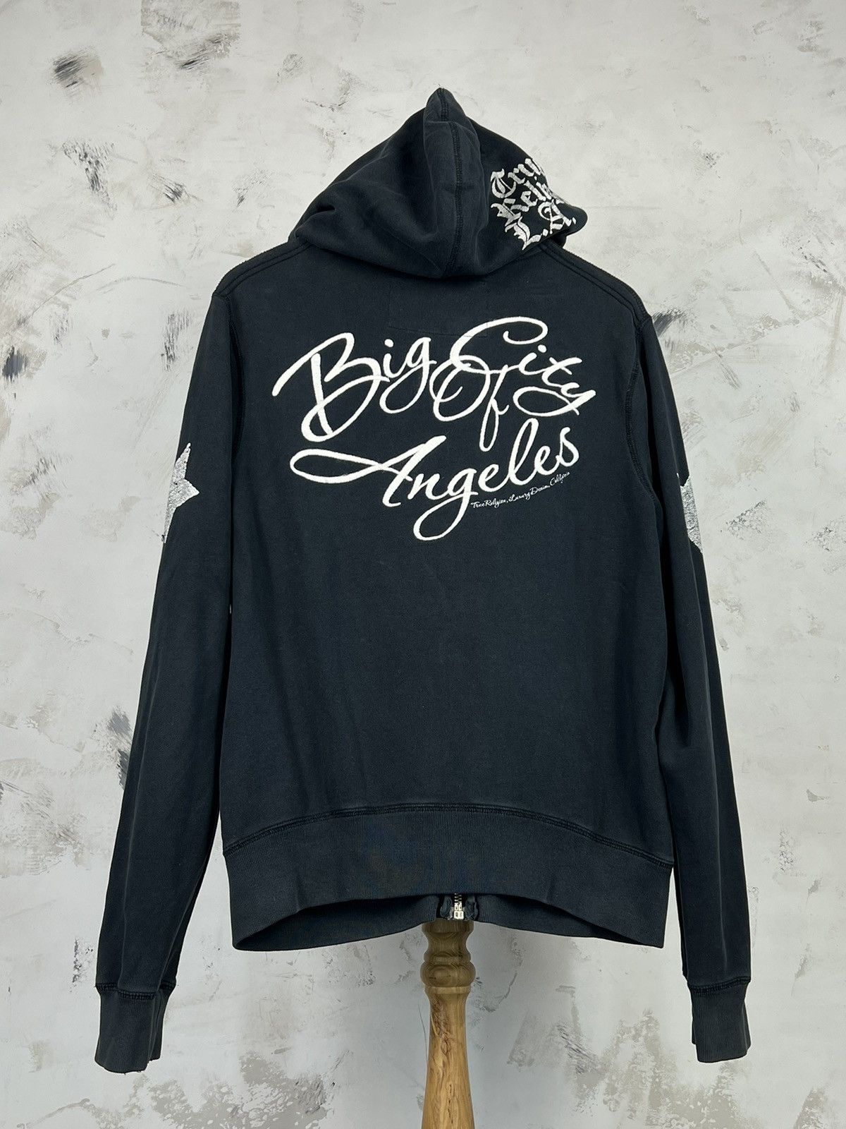 True Religion Vintage True Religion Zip Hoodie Size L - XL Size US XL / EU 56 / 4 - 12 Thumbnail