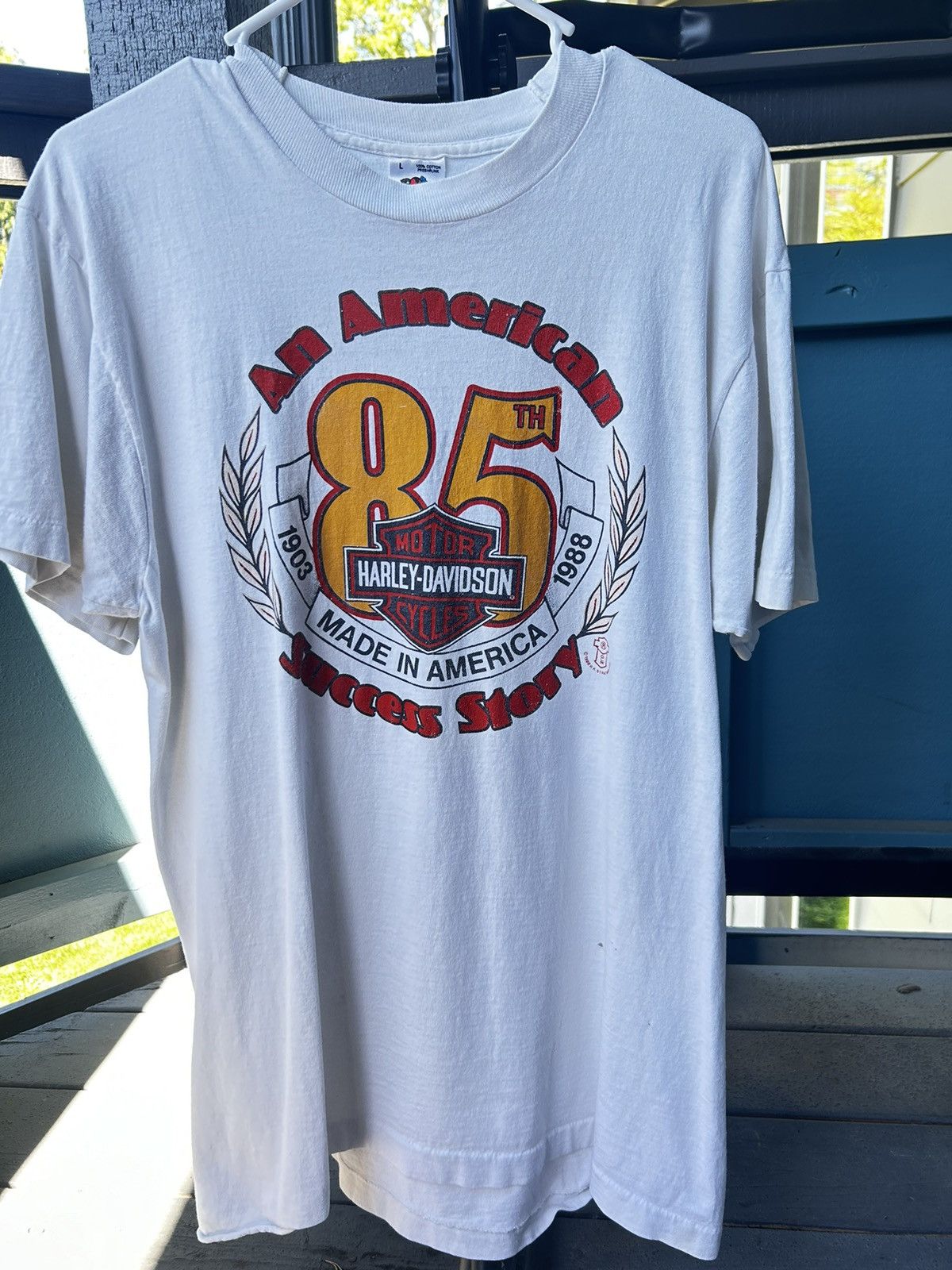 Harley Davidson Harley Davidson Motorcycle "85th Anniversary" Size US L / EU 52-54 / 3 - 2 Thumbnail