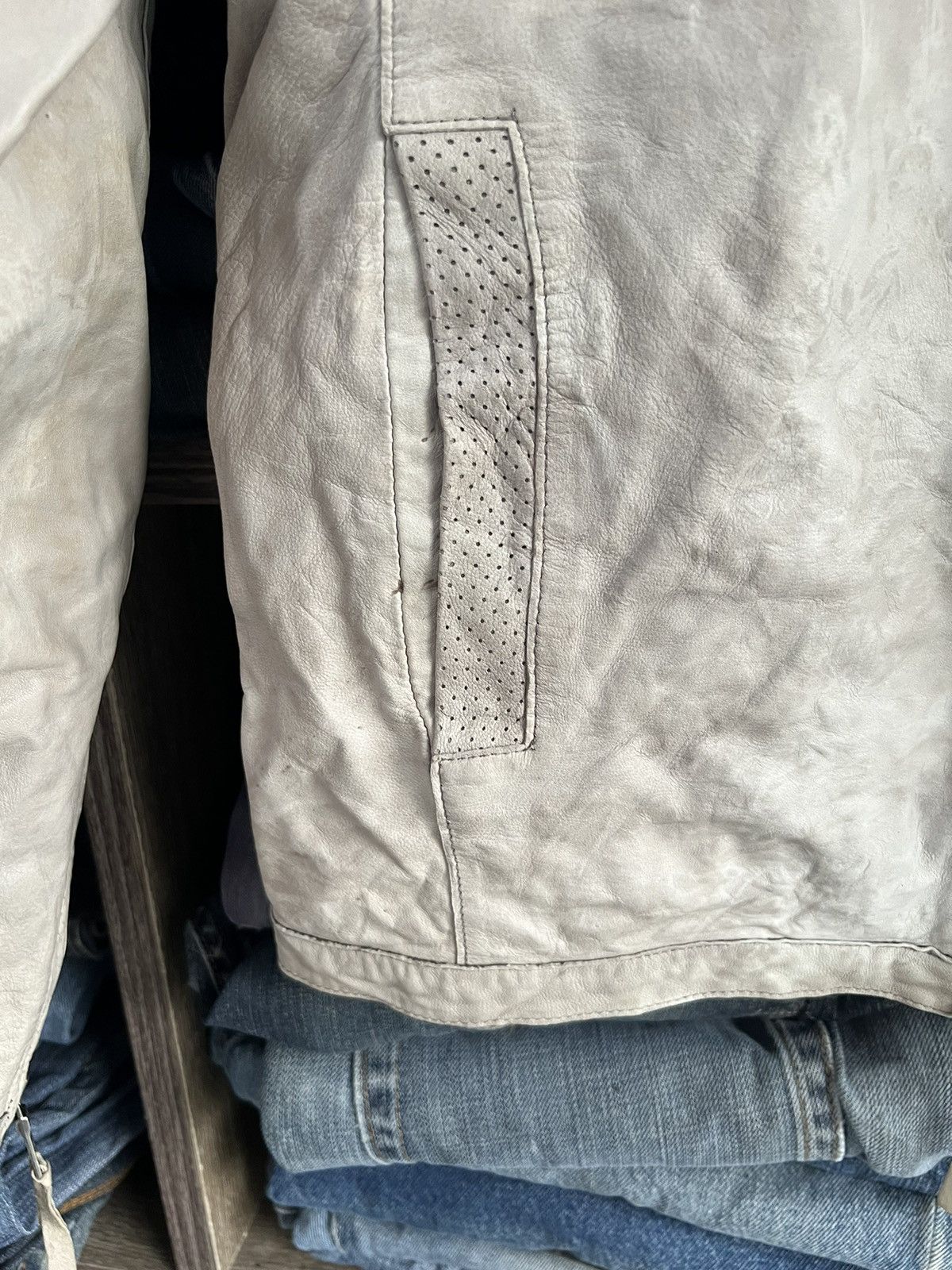 SHIPS 🔥Ships Sheep Leather Biker Jacket Size US S / EU 44-46 / 1 - 11 Thumbnail