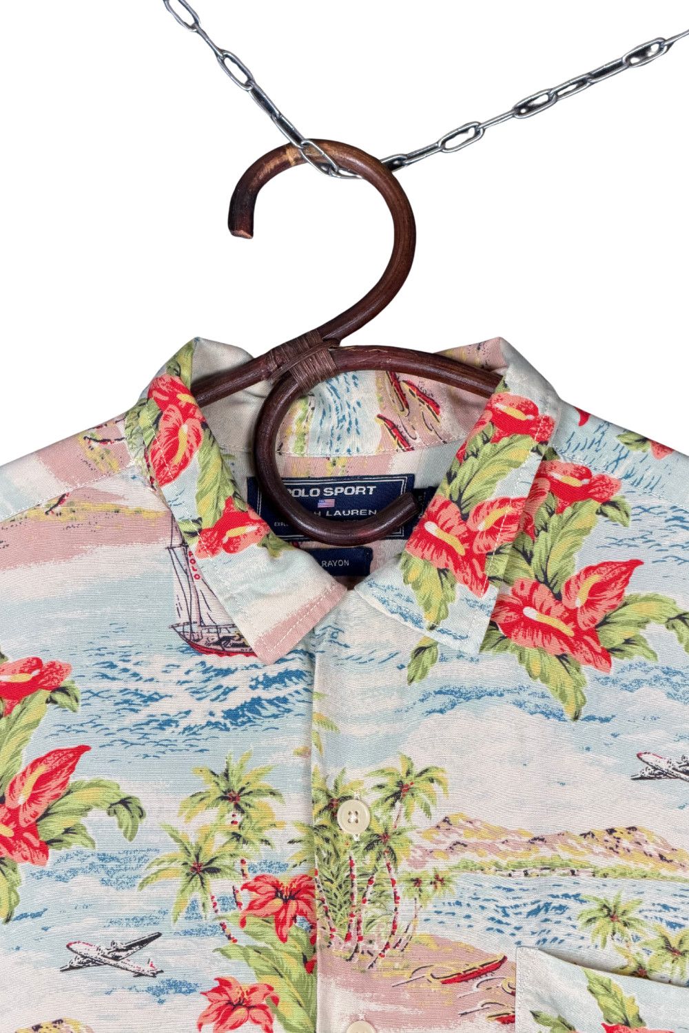 Polo Ralph Lauren Late 90s Polo Sport Ralph Lauren aloha shirt Size US L / EU 52-54 / 3 - 3 Thumbnail