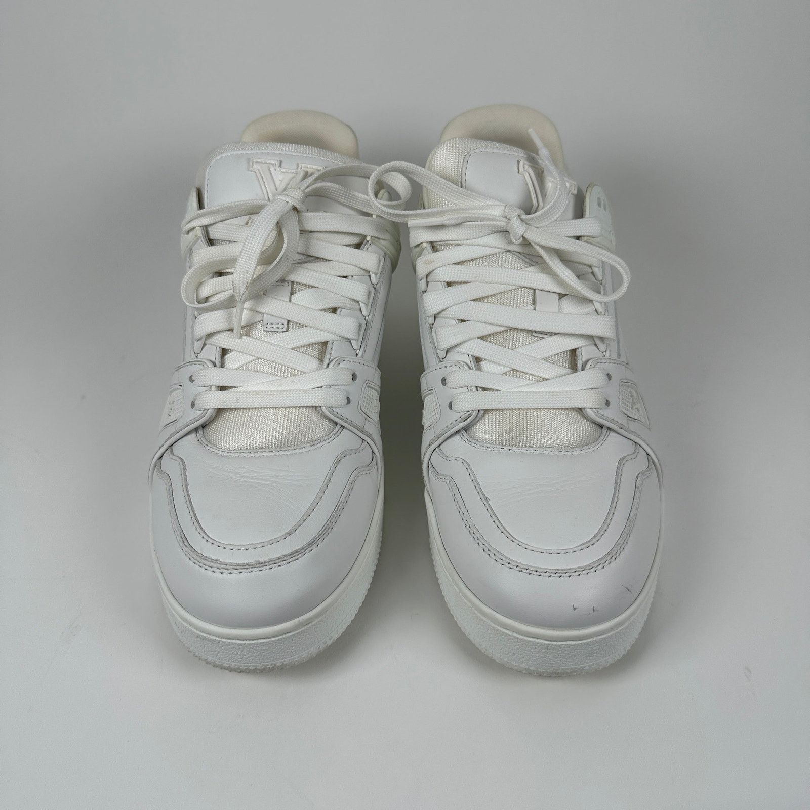 Louis Vuitton Louis Vuitton Triple White Trainer Size 7LV Size US 8 / EU 41 - 2 Thumbnail