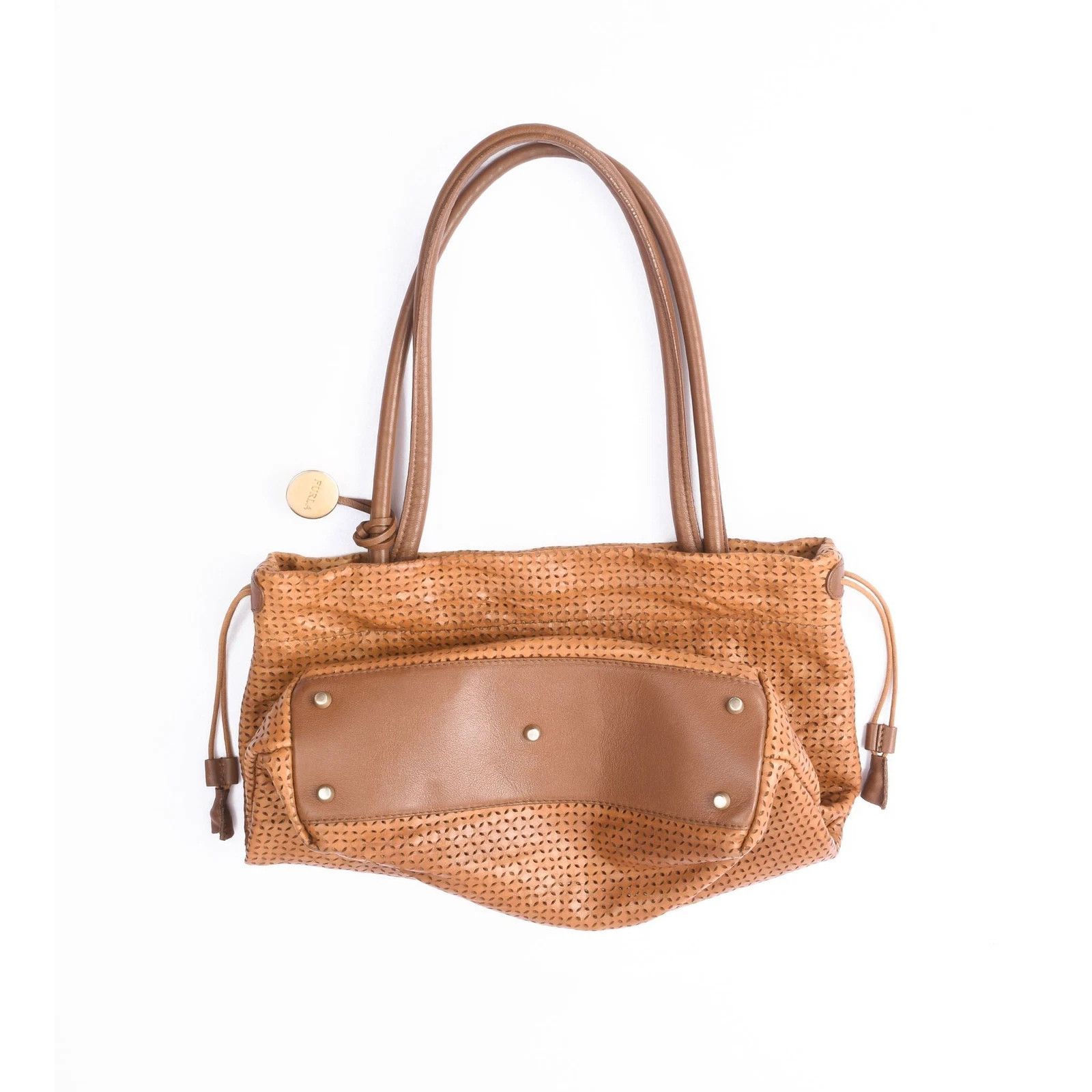Furla Women's Furla Tan Perforated Leather Tote Bag Size ONE SIZE - 5 Thumbnail
