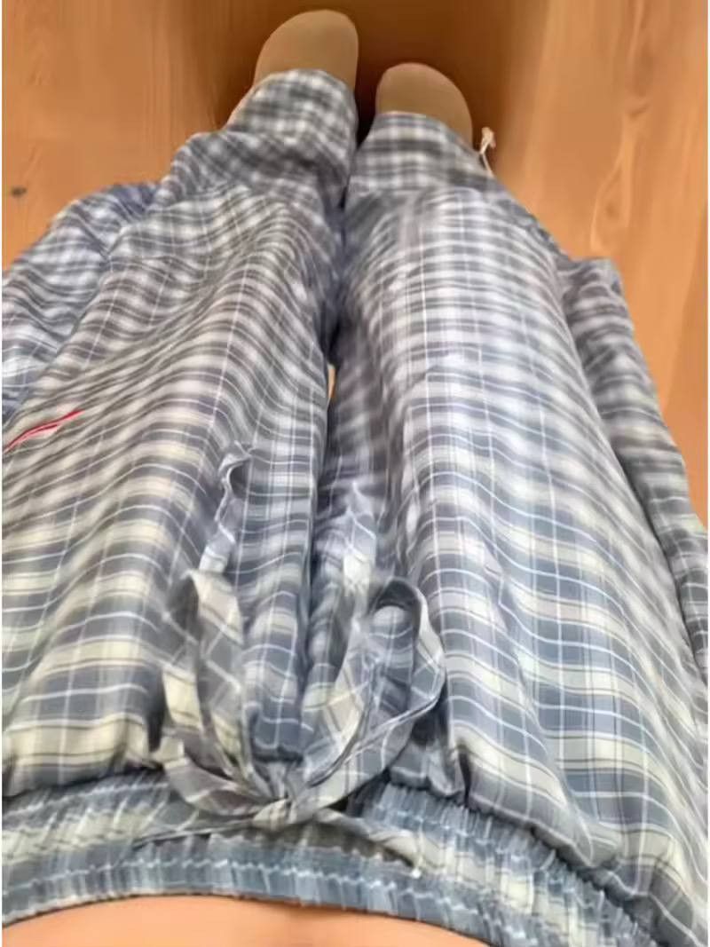 Japanese Brand × Vintage plaid summer sweatpants Size 26" / US 2 / IT 38 - 3 Thumbnail