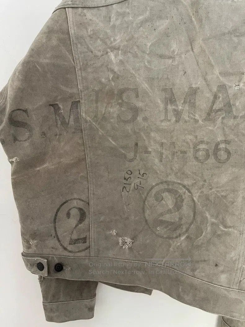 READYMADE READYMADE Cement Gray Military Jacket. Size US M / EU 48-50 / 2 - 4 Thumbnail