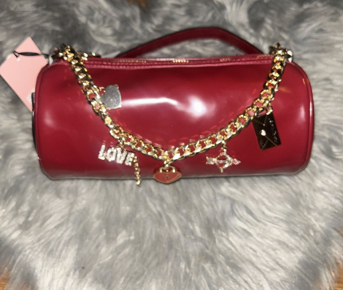Juicy Couture JUICY COUTURE "Loves Comes Softly" Shoulder Bag Deep Red Size ONE SIZE - 4 Thumbnail