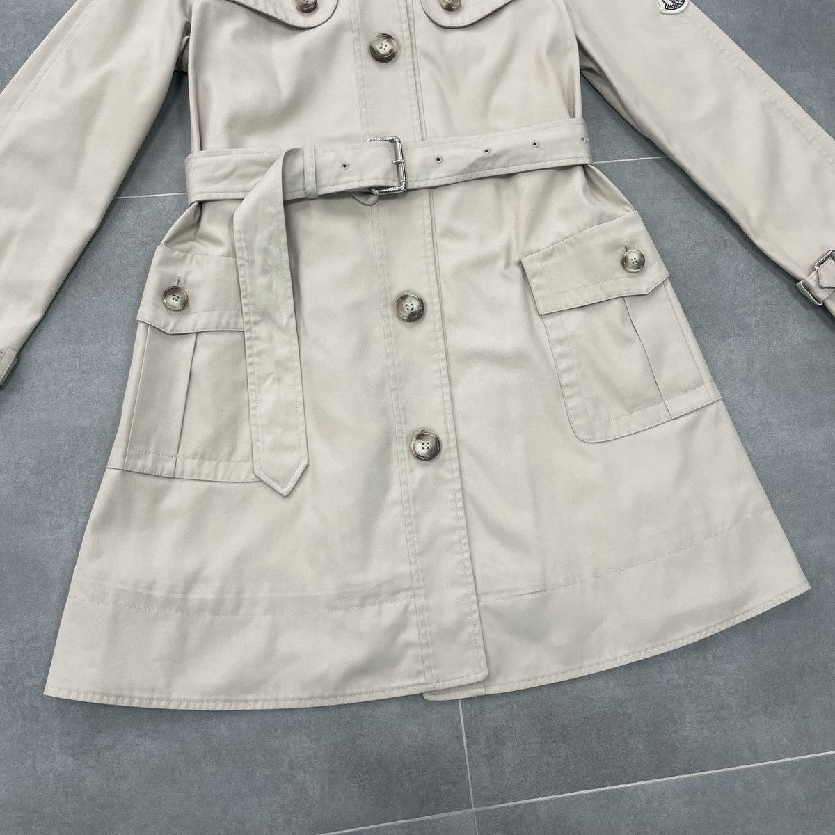 Moncler Authentic Moncler Thalia Women Trench Coat Jacket Size 1 (S) Size S / US 4 / IT 40 - 5 Thumbnail