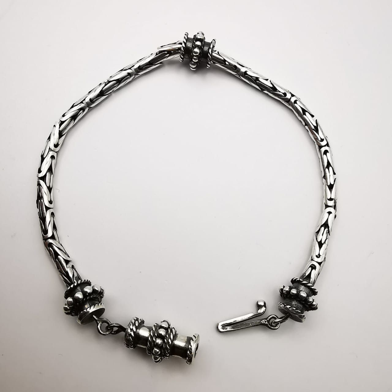 Sterling Silver Vintage Bracelet,925 Sterling Silver, Jewelry 14,3 g Size ONE SIZE - 3 Thumbnail