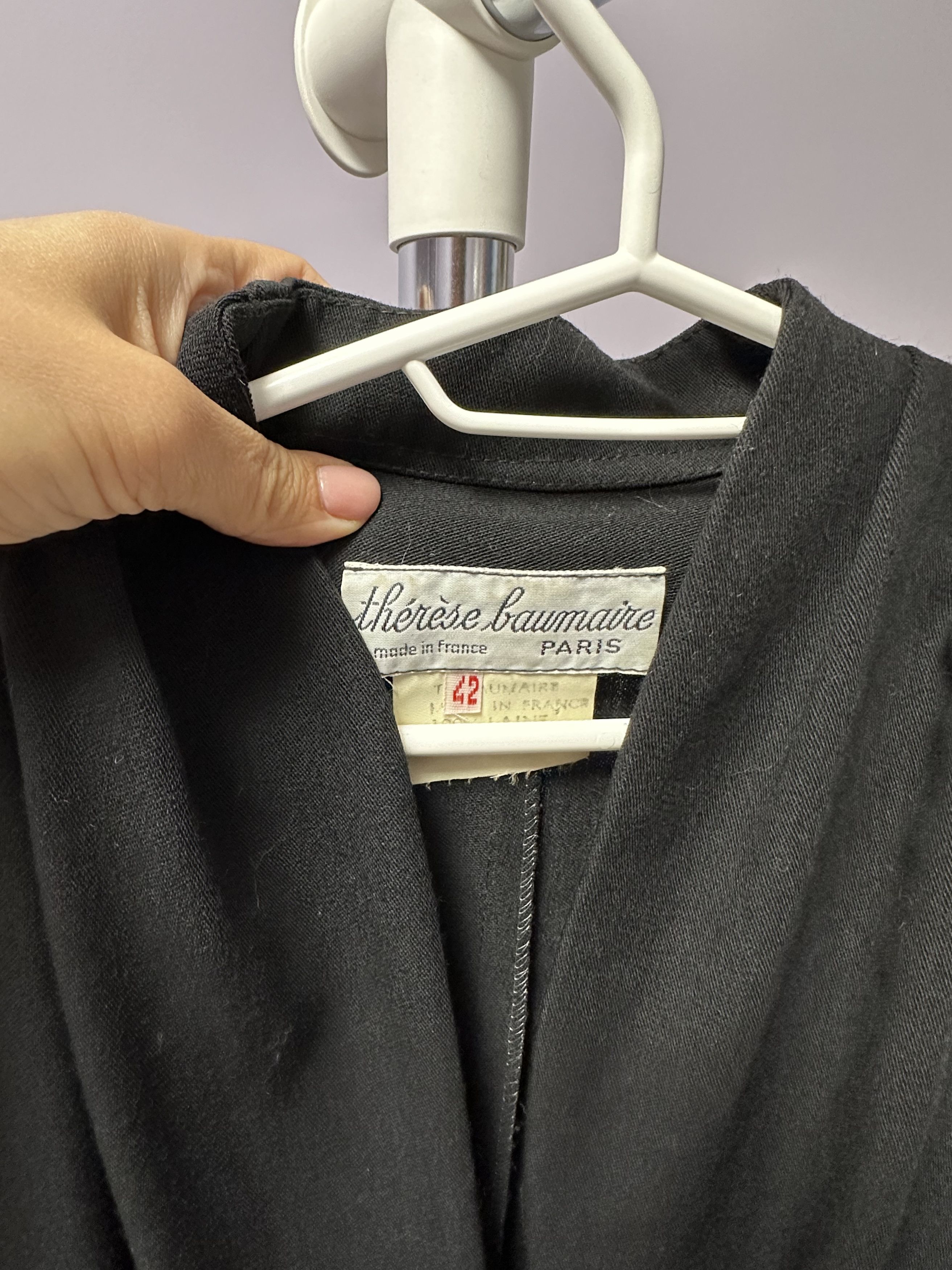 Vintage vintage French dress with beautiful buttons Therese faumaire Size M / US 6-8 / IT 42-44 - 4 Thumbnail