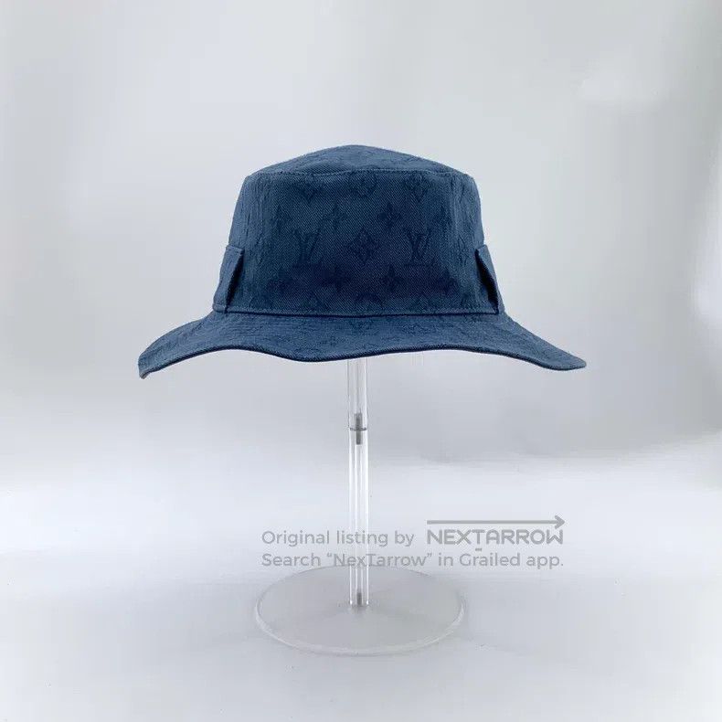Louis Vuitton Louis Vuitton Blue logo dark print full-print cotton casua Size ONE SIZE - 1 Thumbnail