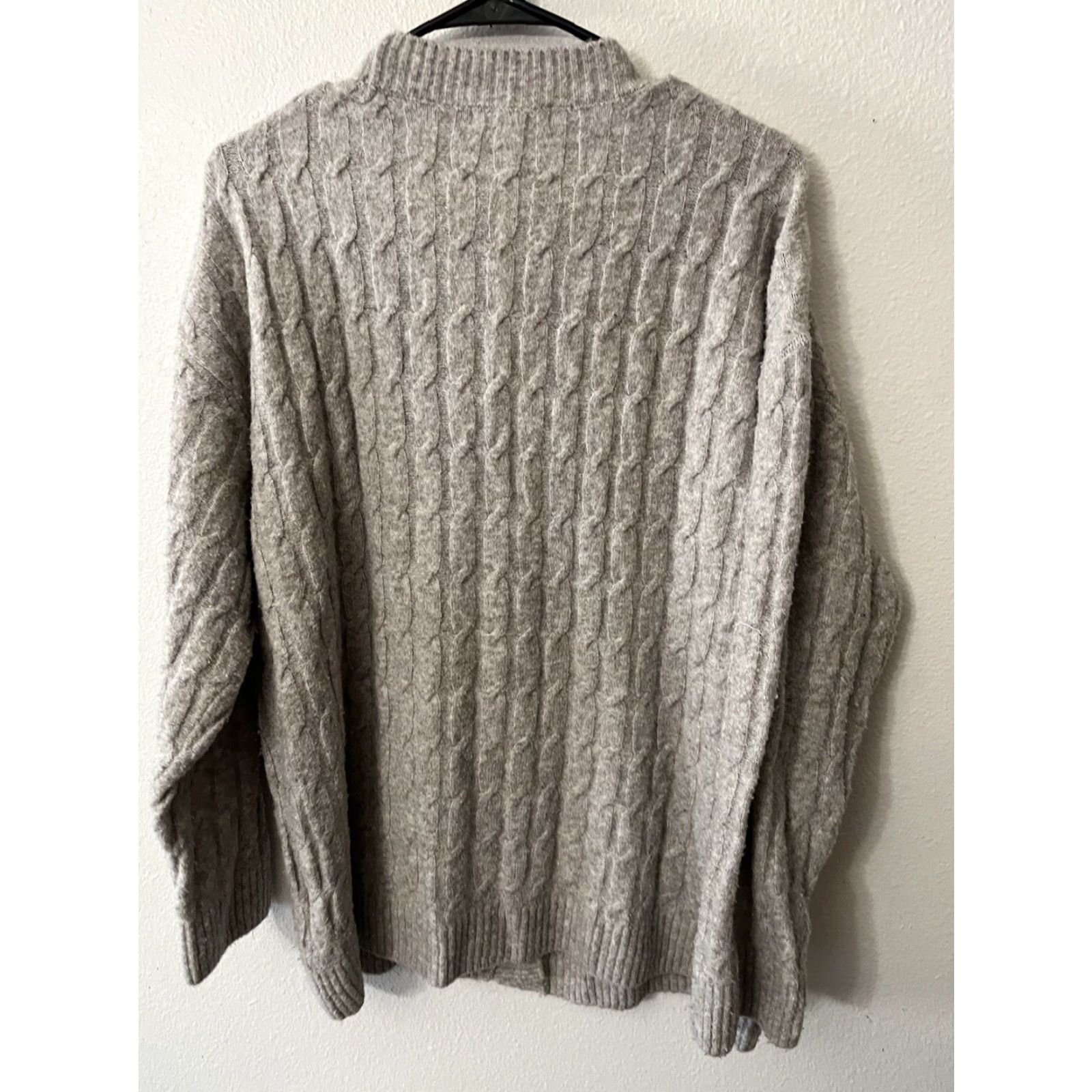 H&M H&M Womens Wool Blend Cardigan Gray Beige Size XS Jewel Button Sweater Size XS / US 0-2 / IT 36-38 - 2 Thumbnail