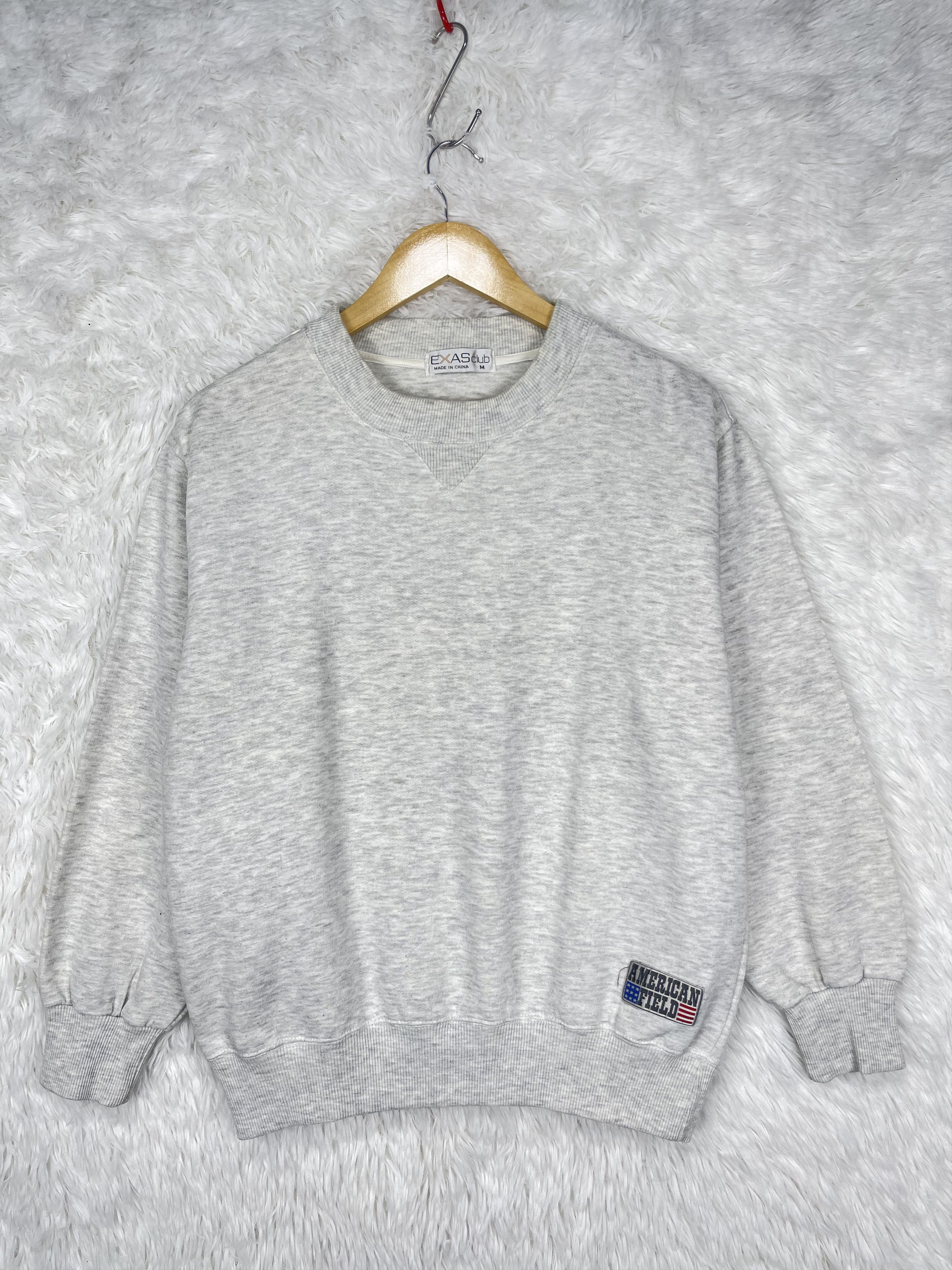 Japanese Brand Vintage EXAS Club American Field Grey Sweatshirt AS0034 Size US M / EU 48-50 / 2 - 1 Thumbnail