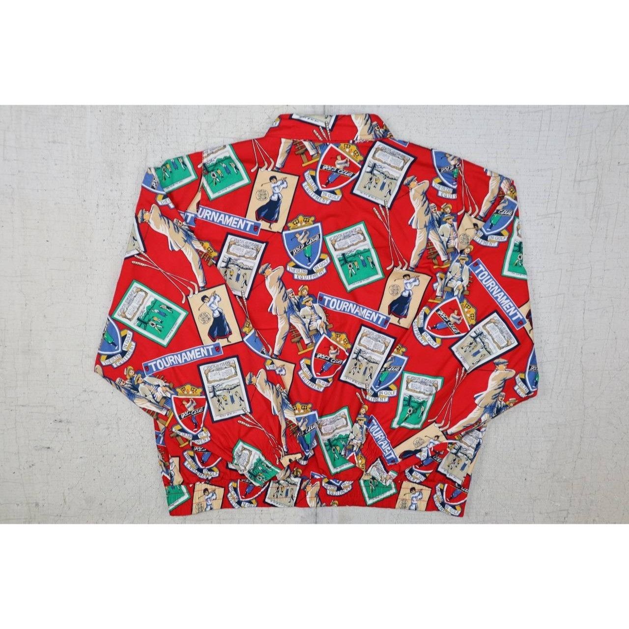 Vintage Vintage LizSport Golf Jacket Womens Size Large Red Graphic Size L / US 10 / IT 46 - 9 Thumbnail