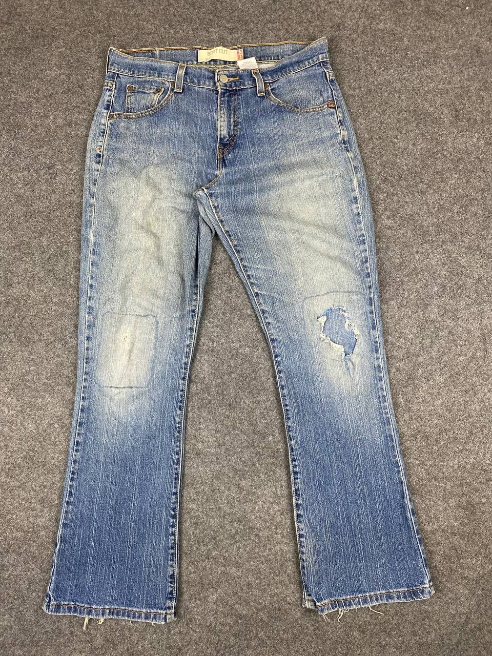 Levi's vintage levis 515 bootcut flare distressed denim Size US 33 - 7 Thumbnail