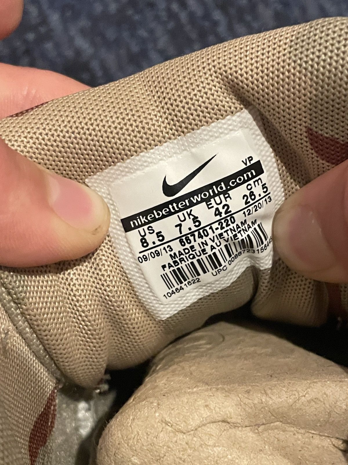 Nike Air Max 1 Mc Sp “USA Camo”/ “Sand Bison” Size US 8.5 / EU 41-42 - 6 Thumbnail