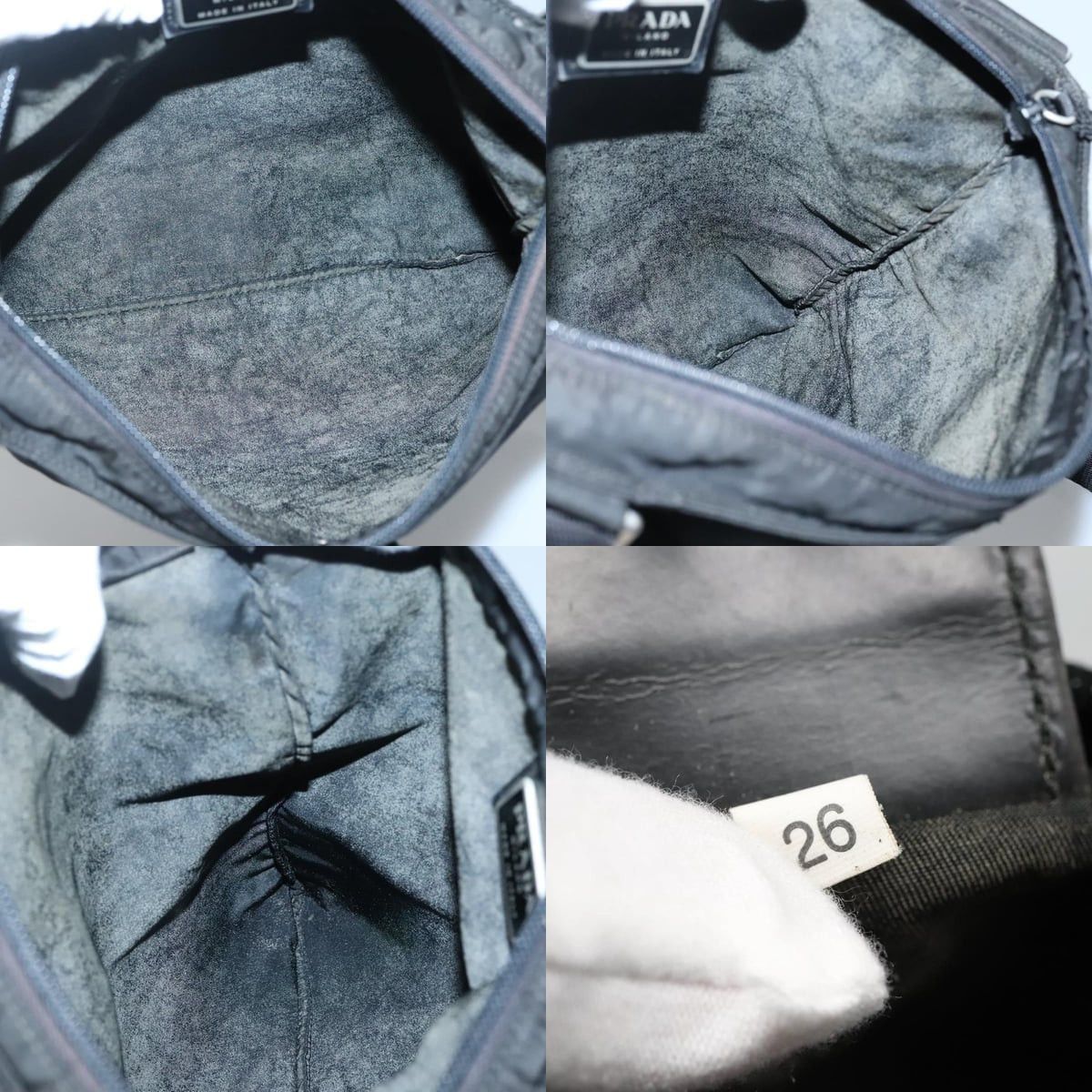 Prada PRADA Shoulder Bag Nylon Black Silver Size ONE SIZE - 12 Thumbnail