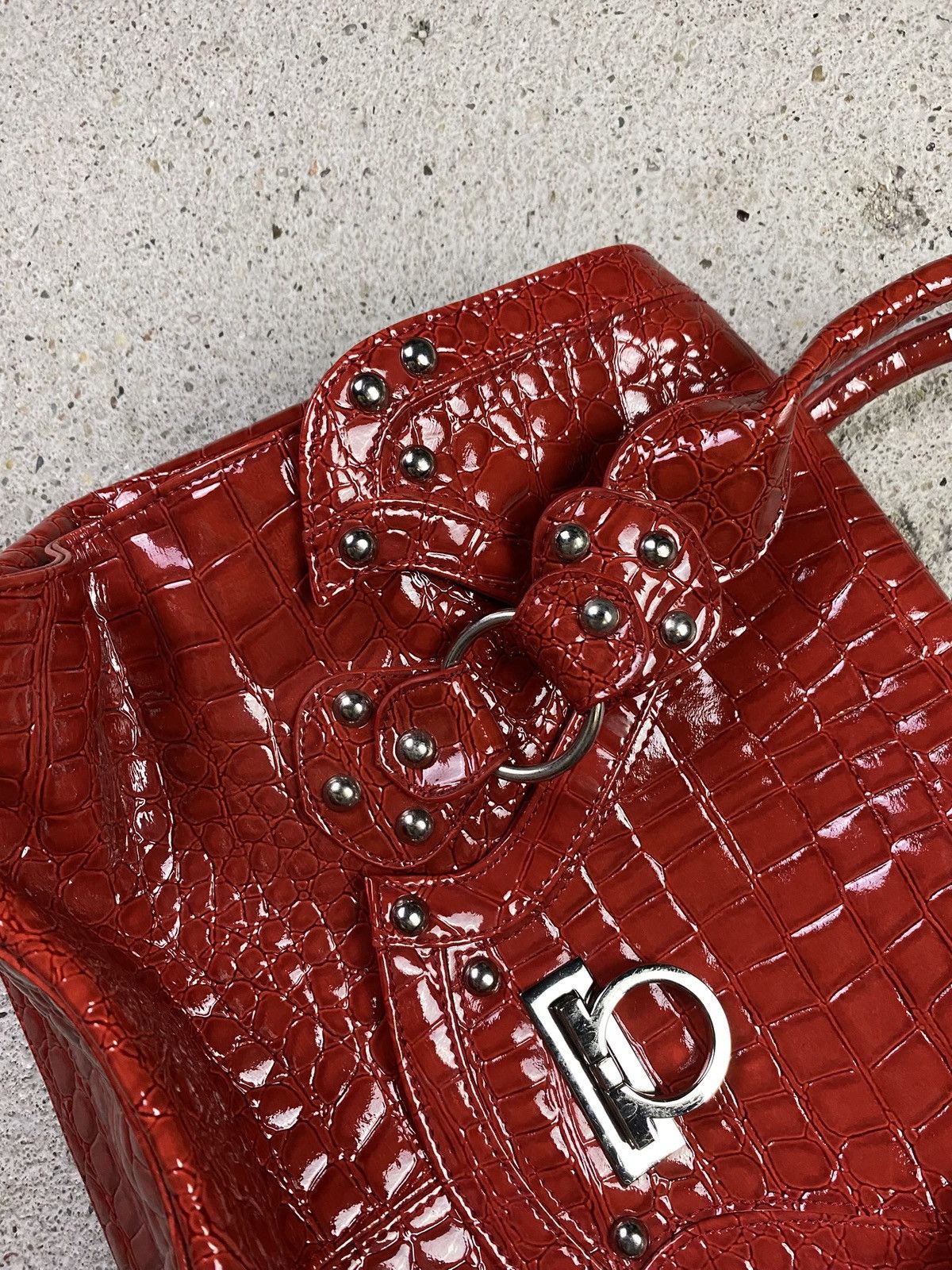 Japanese Brand Vintage hand bag red y2k fashion japan leather Size ONE SIZE - 7 Thumbnail