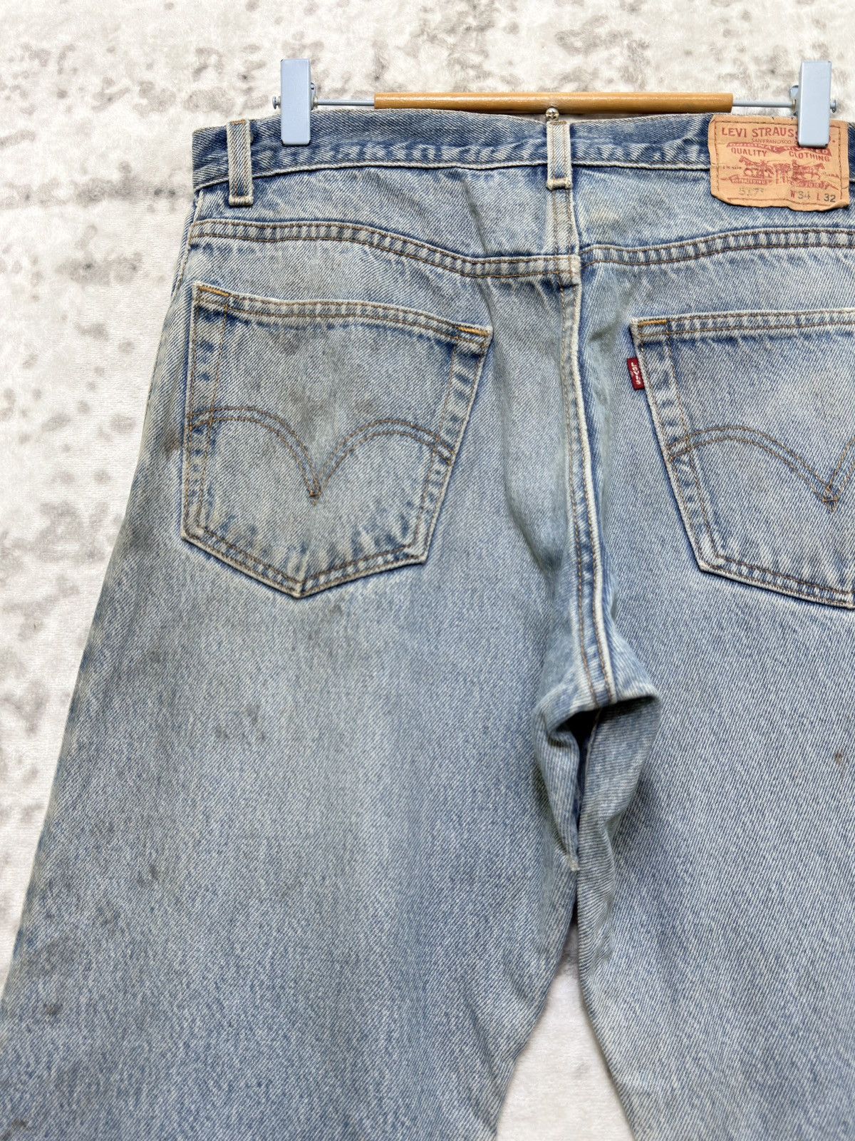 Levi's Vintage Levi’s 517 Thrashed Distressed Slightly Flare Denim Size US 32 / EU 48 - 10 Thumbnail